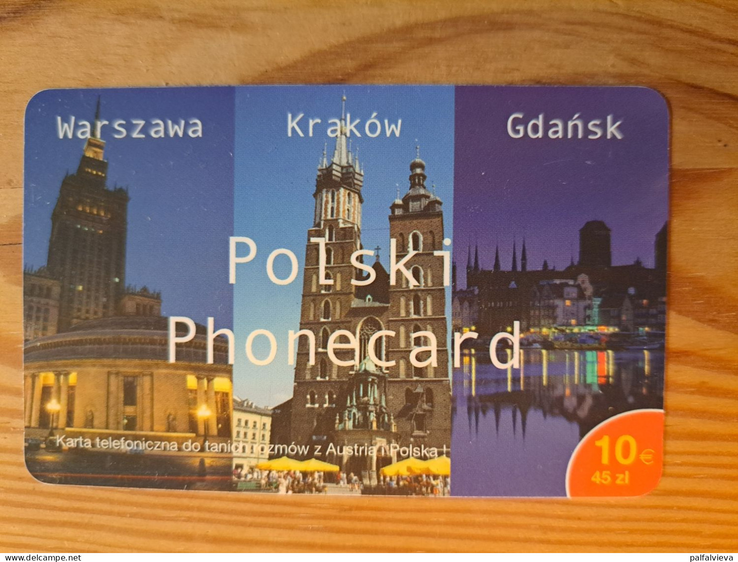 Prepaid Phonecard Austria, Polski Phonecard - Poland, Warszawa, Kraków, Gdansk - DUMMY - Oesterreich
