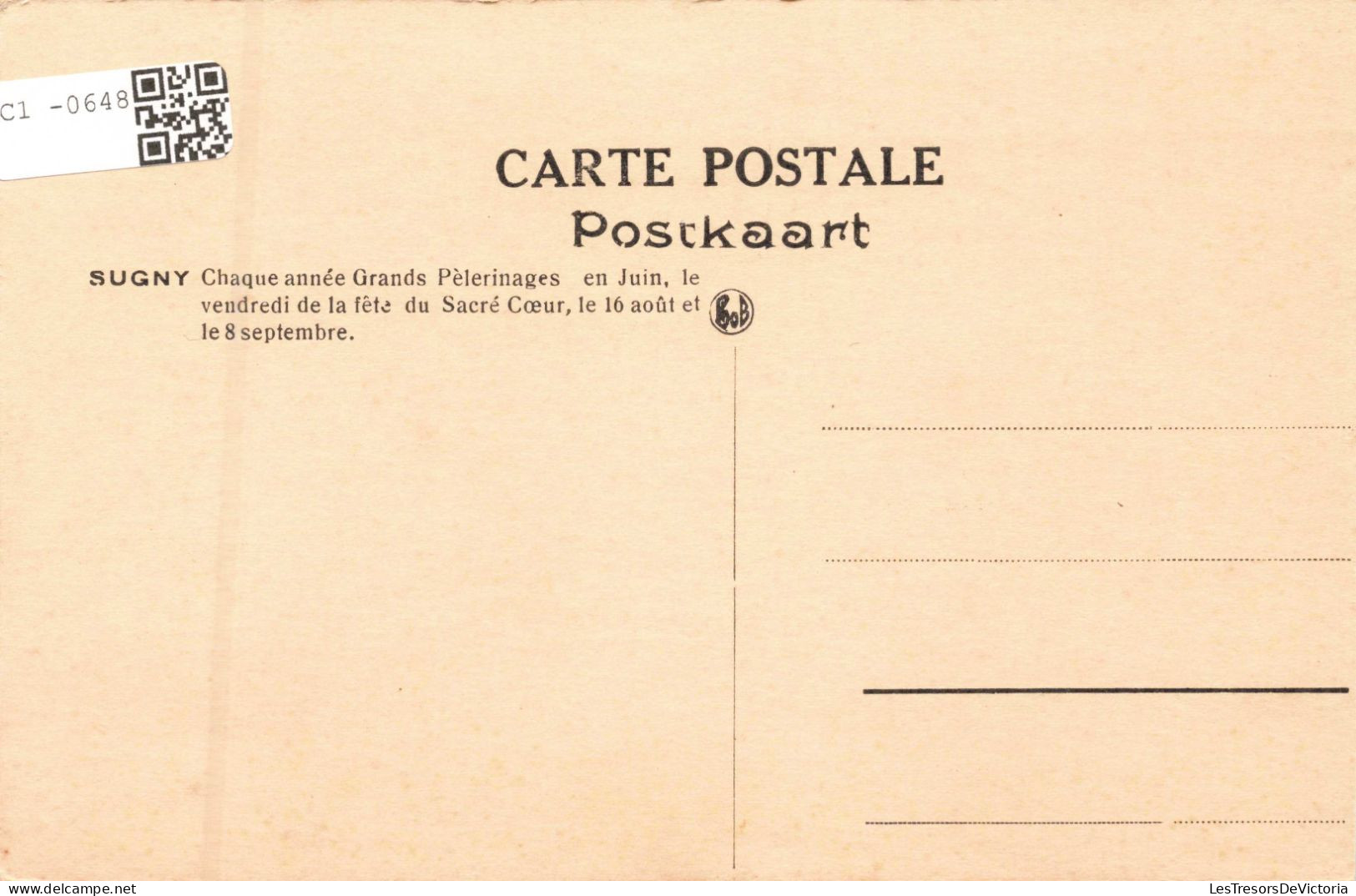 BELGIQUE - Sugny - Eglise De Sugny - Extérieur - Carte Postale Ancienne - Altri & Non Classificati