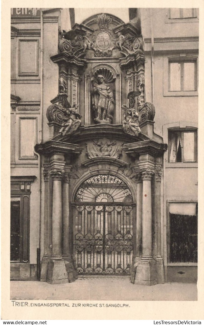 ALLEMAGNE - Trier - Portail D'entrée De L'église Saint Gangolph - Carte Postale Ancienne - Trier