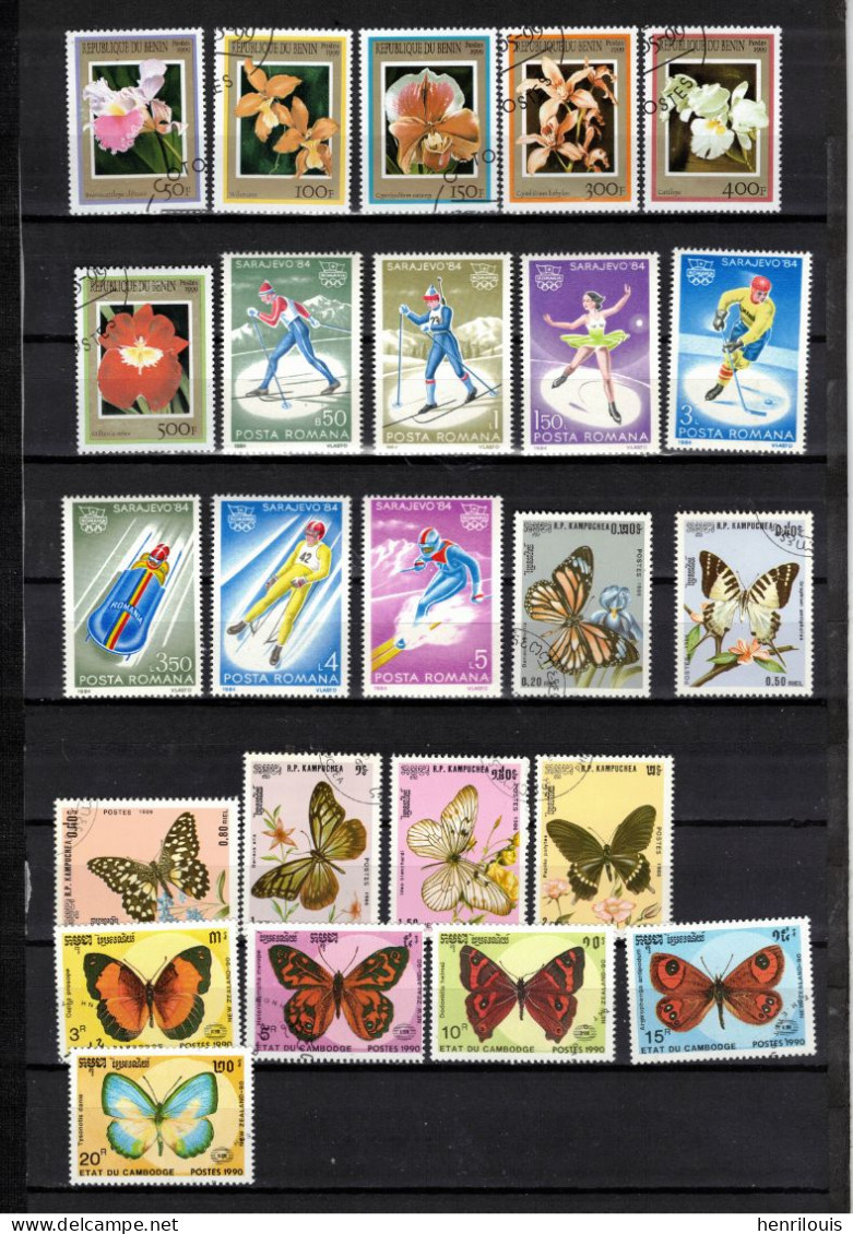 Lot De Timbres Thématiques ( Ref 039 ) Voir 2 Scans - Mezclas (max 999 Sellos)