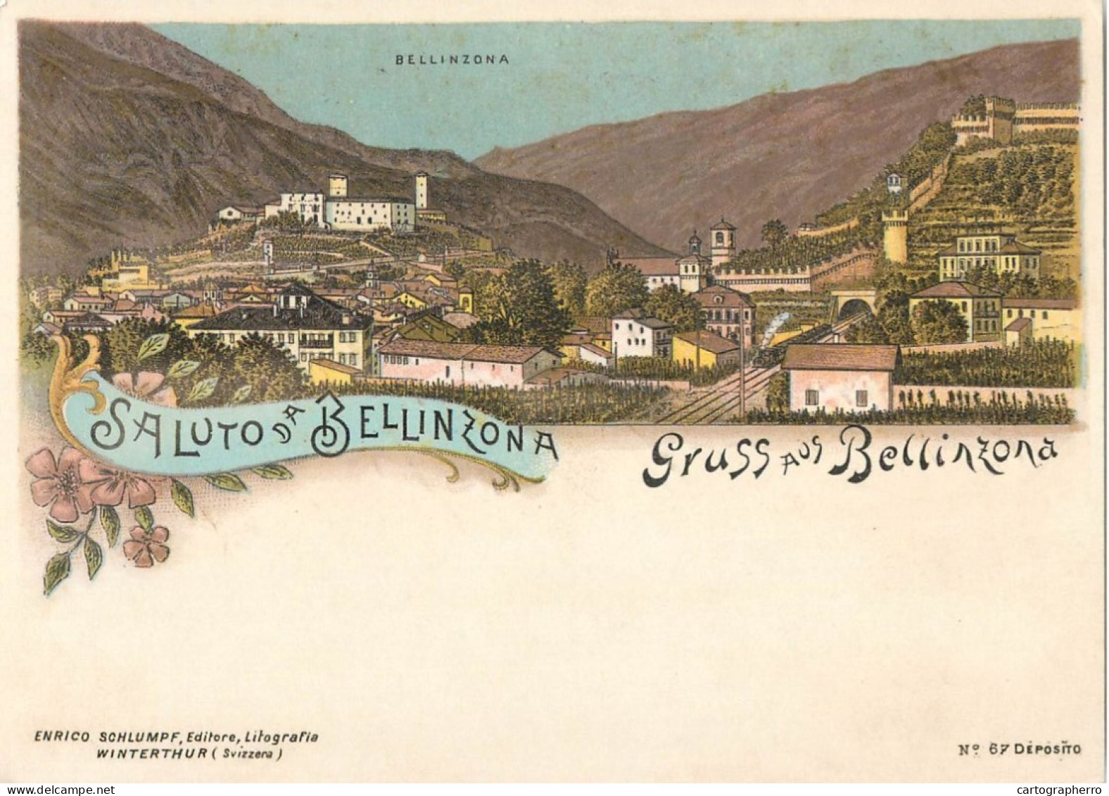 Bellinzona 2008 Postcard - Bellinzone