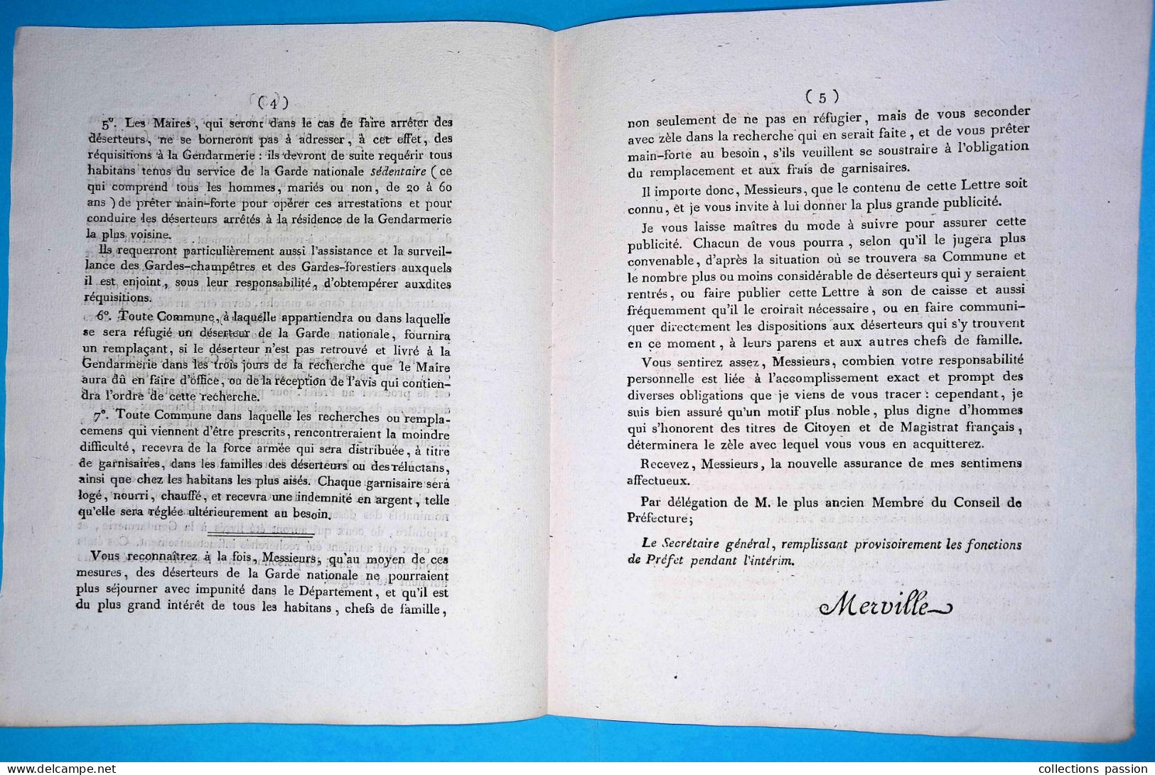 Militaria,  Nancy, 1815, Le Préfet De La Meurthe Aux Maires, Désertion De Gardes Nationaux, Frais Fr 2.45 E - Documenti