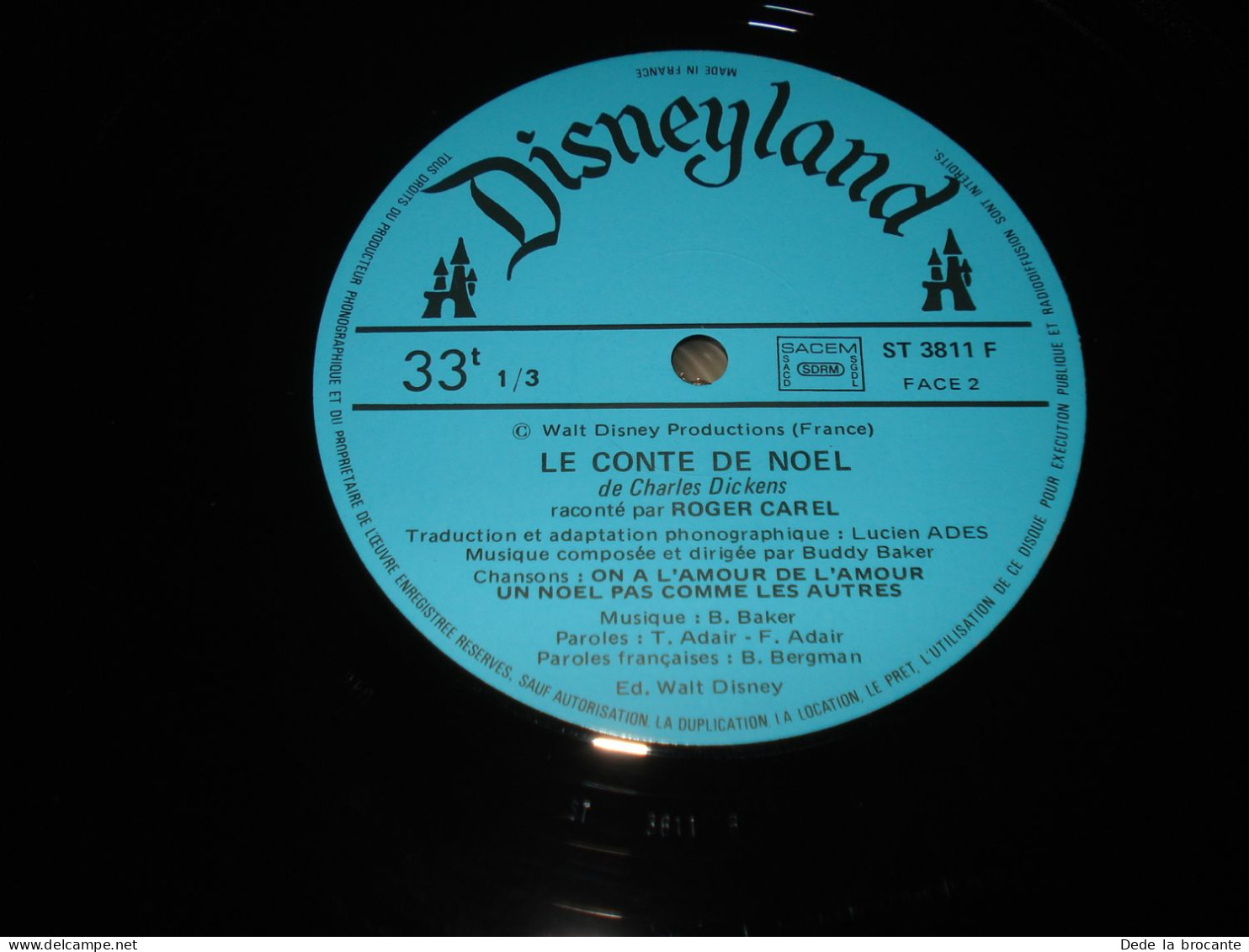 B13 / Walt Disney – Conte De Noël  Dickens - LP - ST  3811 F - Fr 1977  Mint /G - Enfants