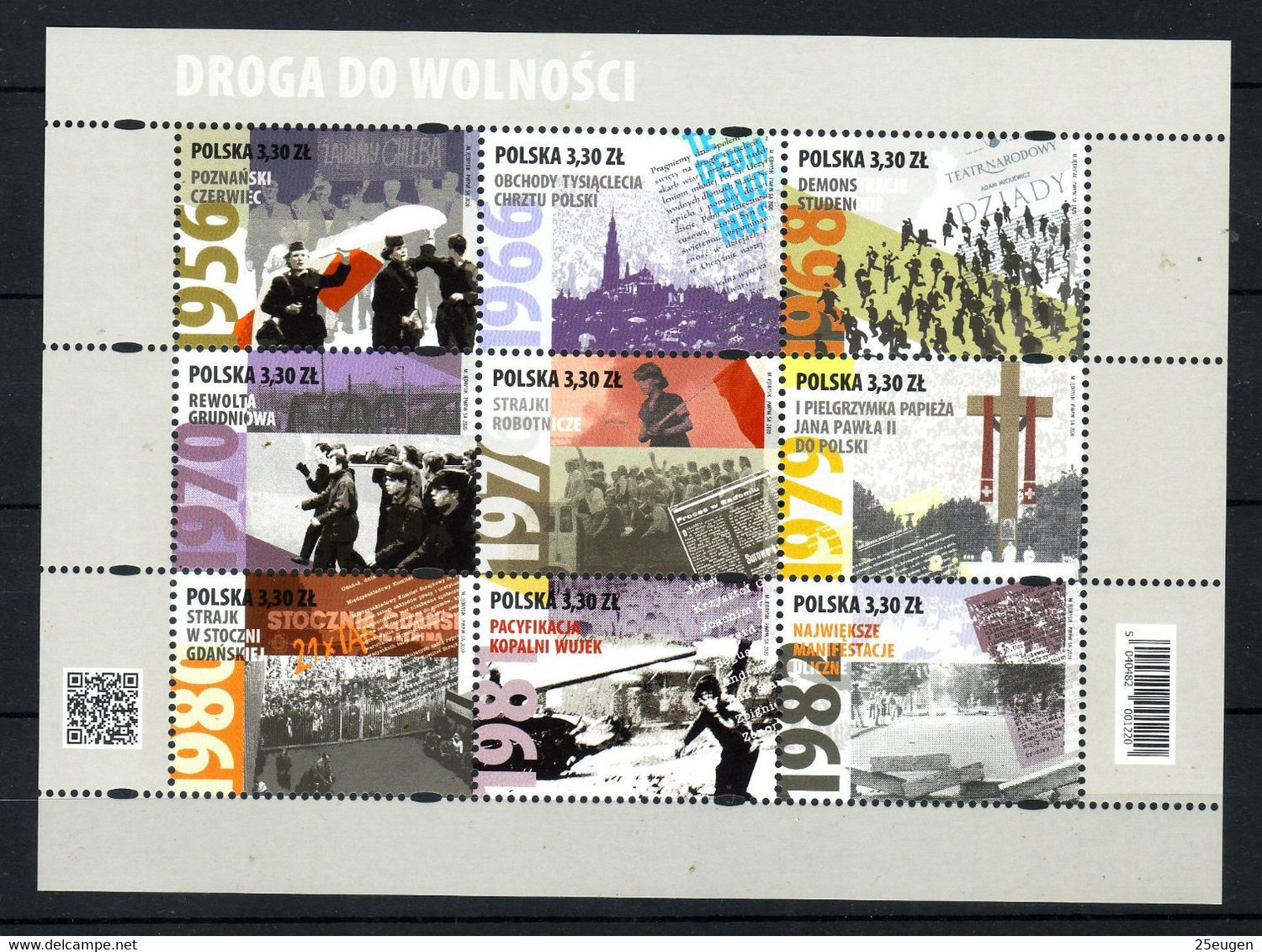 POLAND 2020 Michel No 5190-98 Klbg  MNH - Unused Stamps