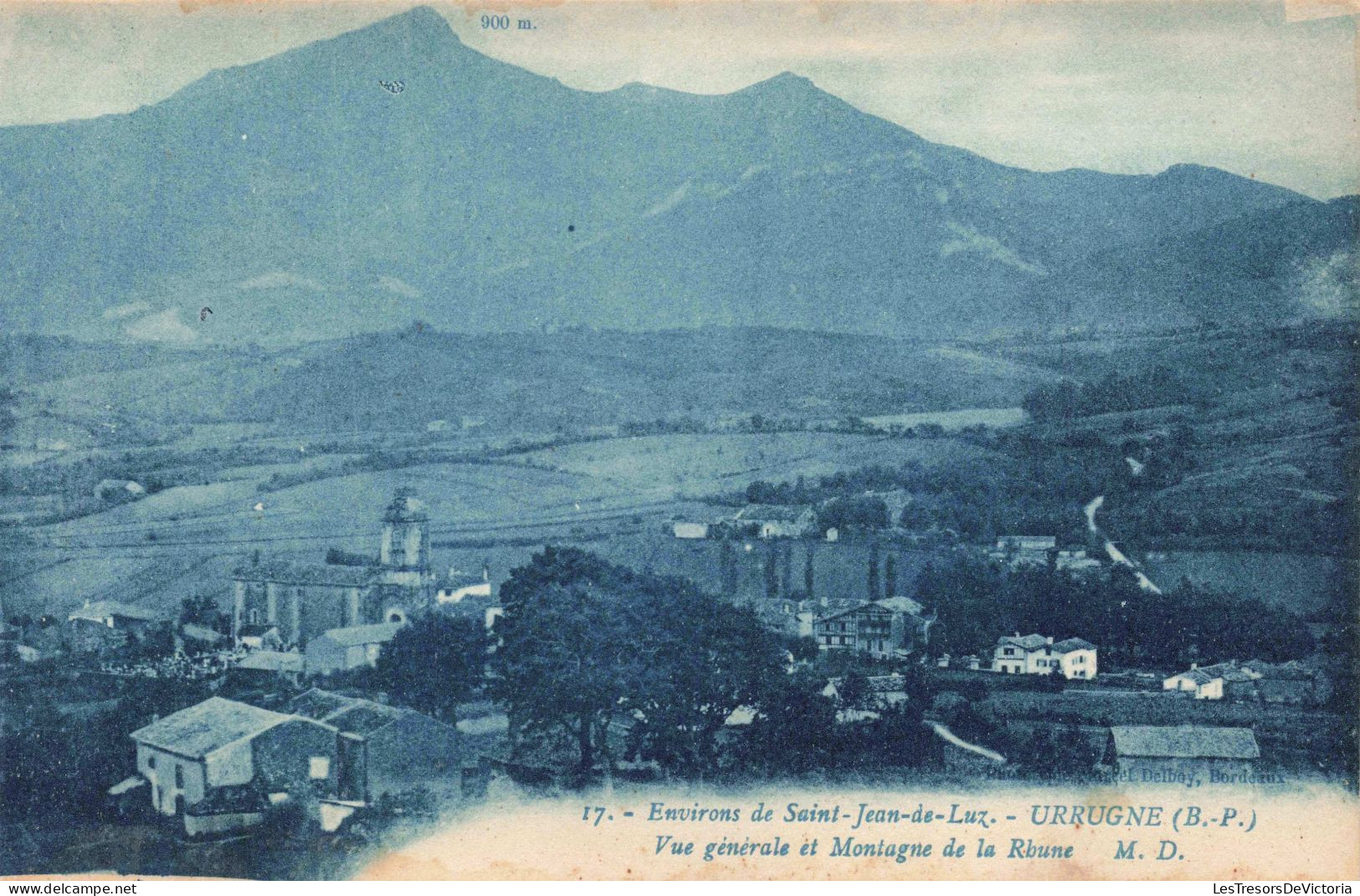 FRANCE - 64 - Environs De Saint-Jean-de-Luz - Urrugne - Vue Générale Et Montagne De La Rhune - Carte Postale Ancienne - Saint Jean De Luz