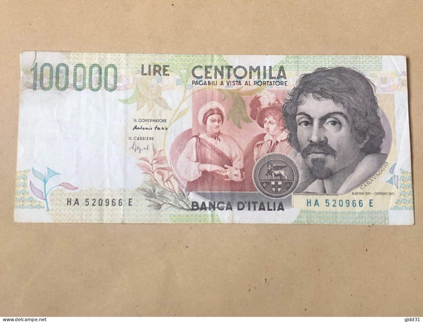 Italie 100000 Lires Caravaggio TTB - 100000 Liras