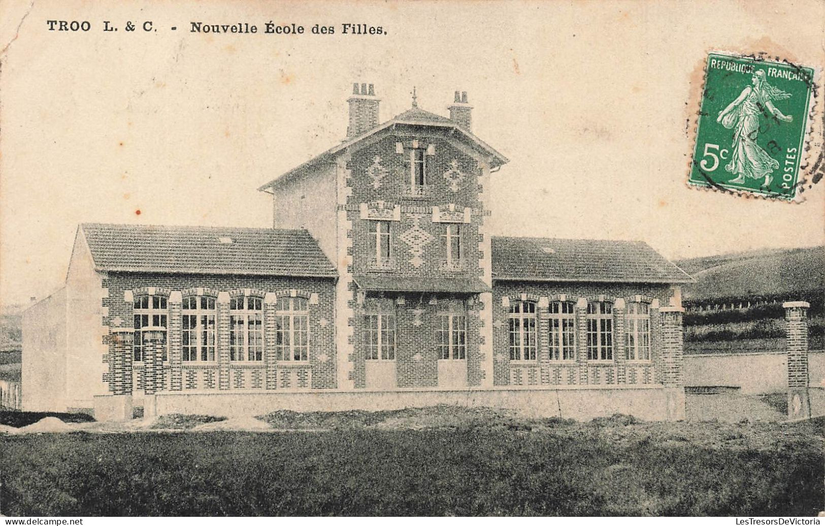 FRANCE - Troo - Nouvelle école Des Filles - Carte Postale Ancienne - Montoire-sur-le-Loir