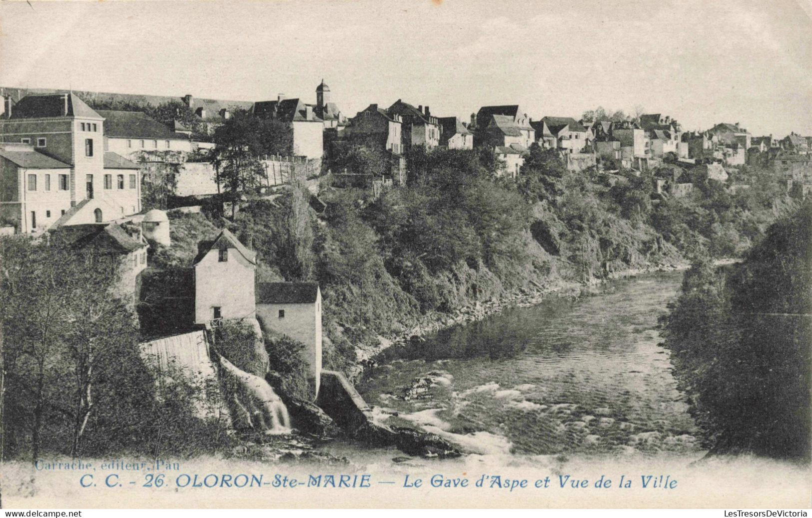 FRANCE - 64 - Oloron-Ste-Marie - Le Gave Et Vue De La Ville - Carte Postale Ancienne - Pau