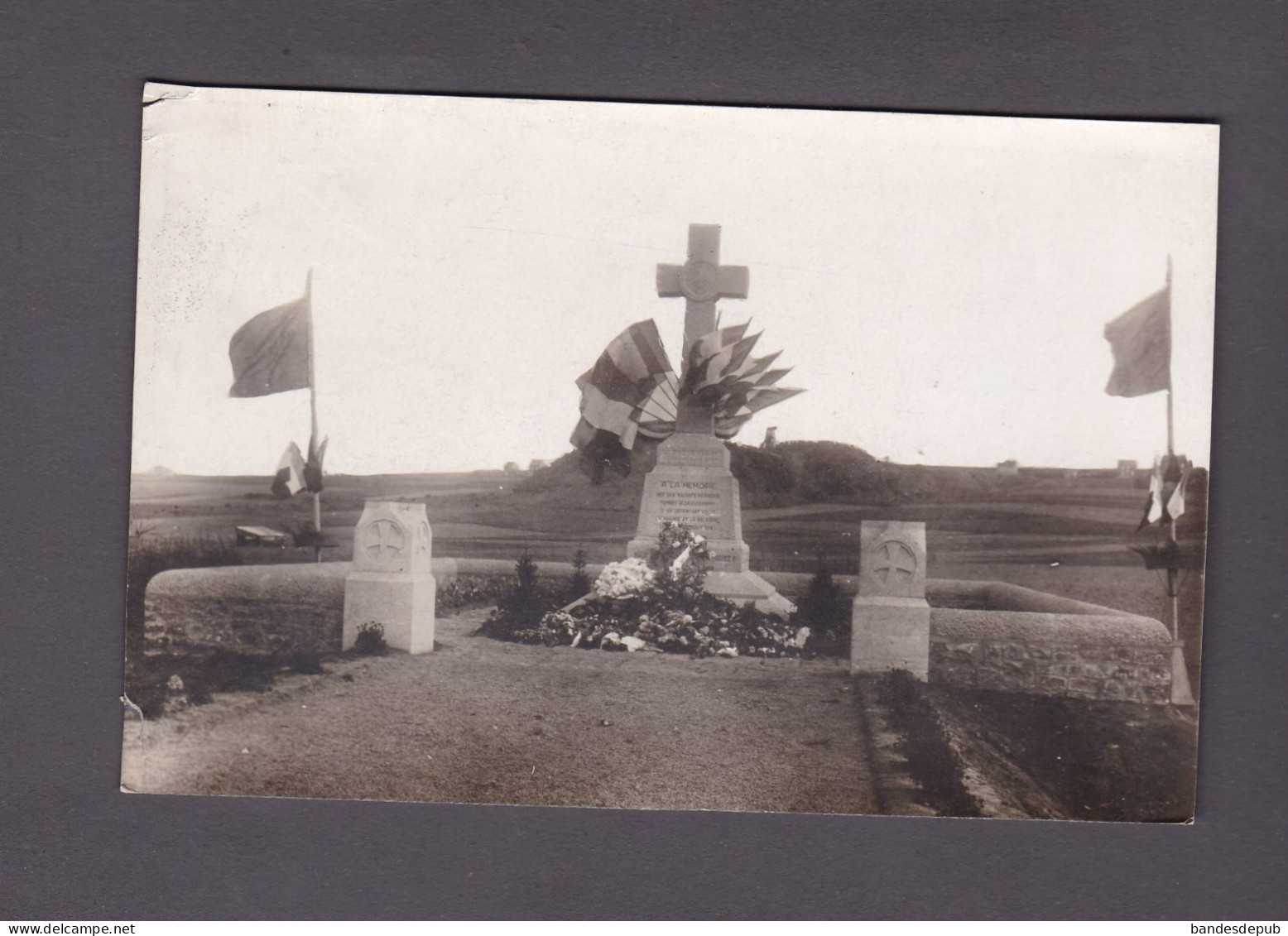 Carte Photo  Monument Aux Morts Francais Bataille D' Arsimont Jour De L' Inauguration ( 10è Corps D' Armée 57906) - Sambreville