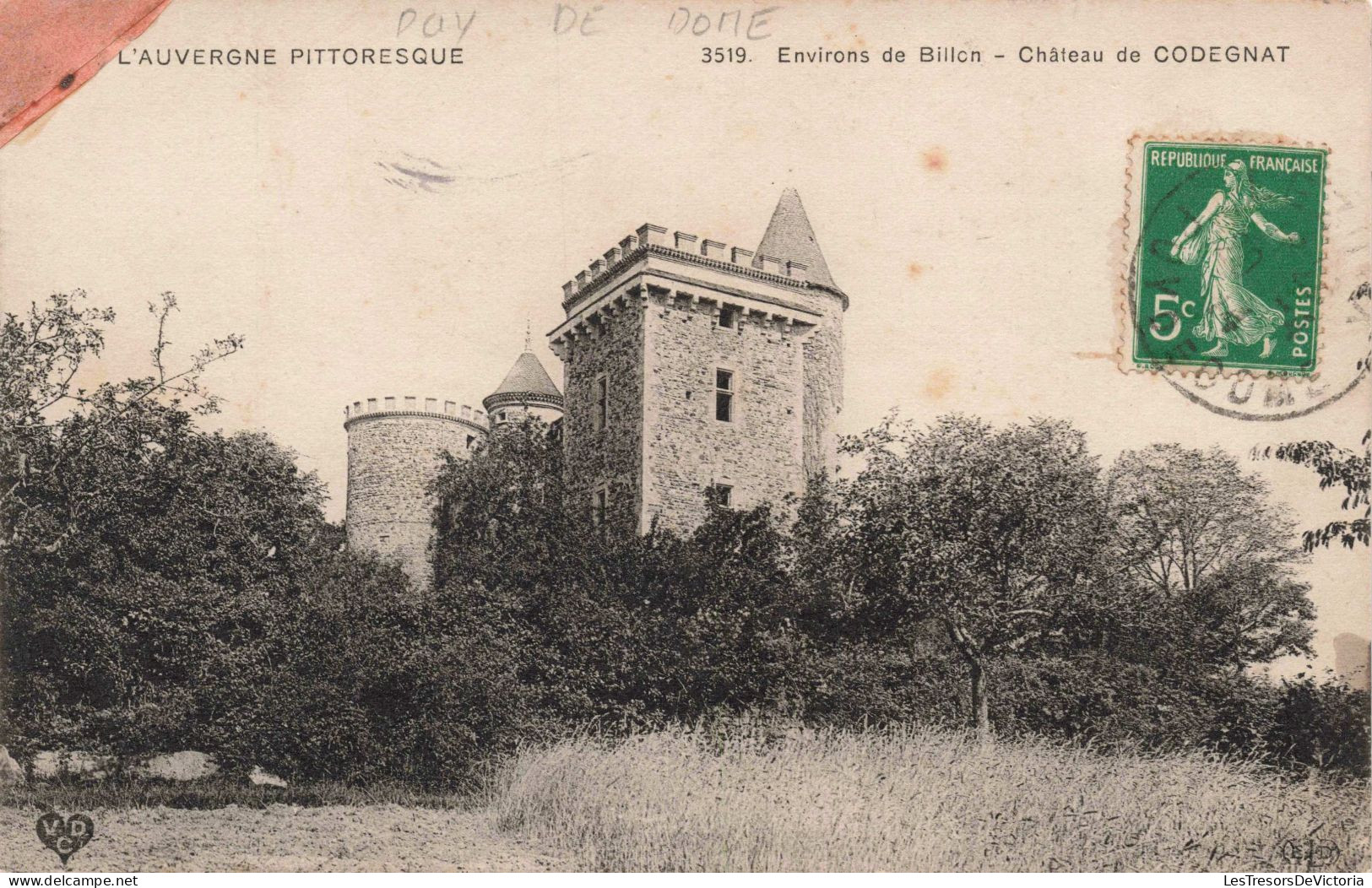 FRANCE - 63 - Environs De Billom - Château De Codegnat - Carte Postale Ancienne - Autres & Non Classés