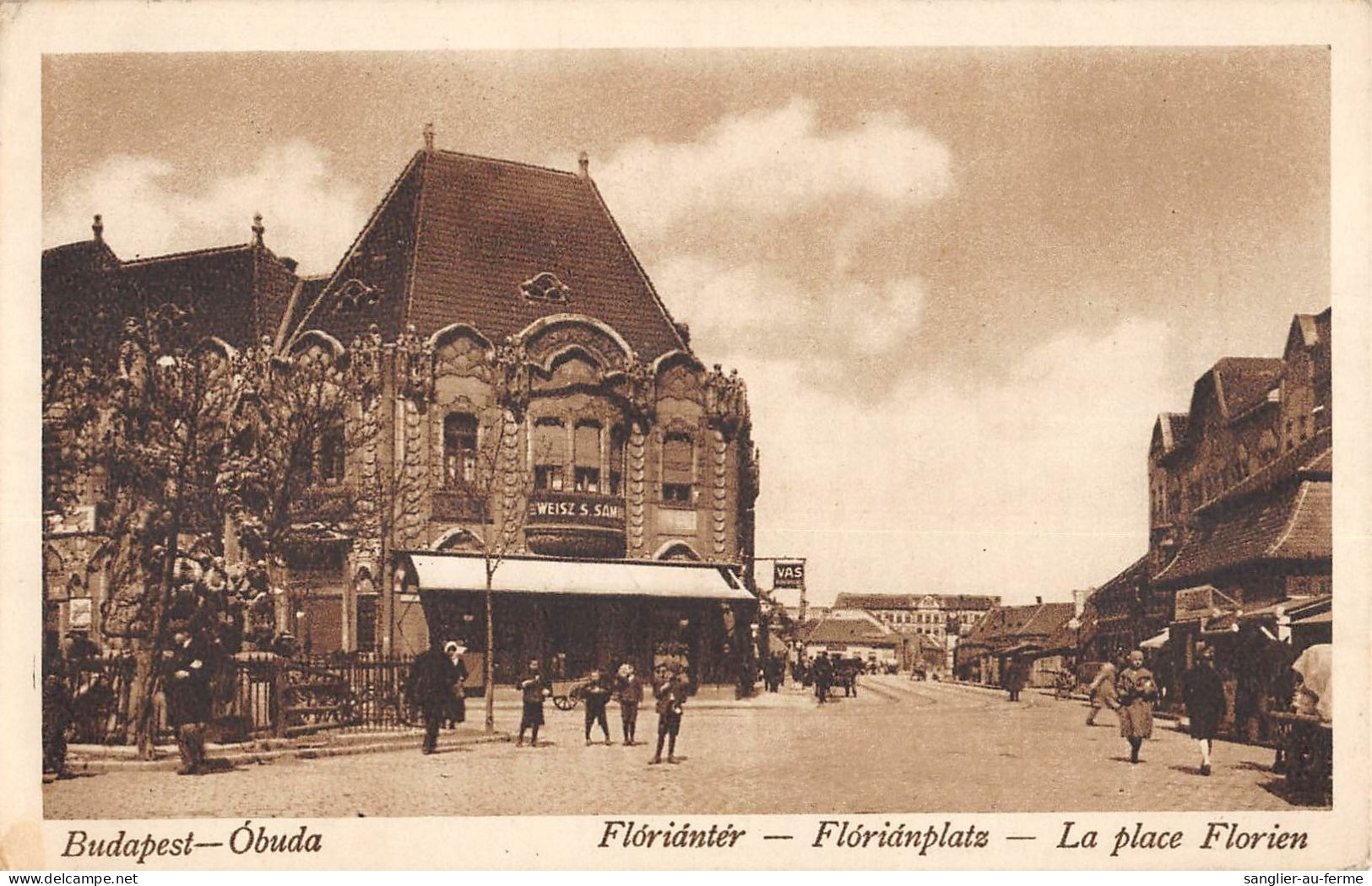 CPA HONGRIE / BUDAPEST / OBUDA / PLACE FLORIEN - Hungary