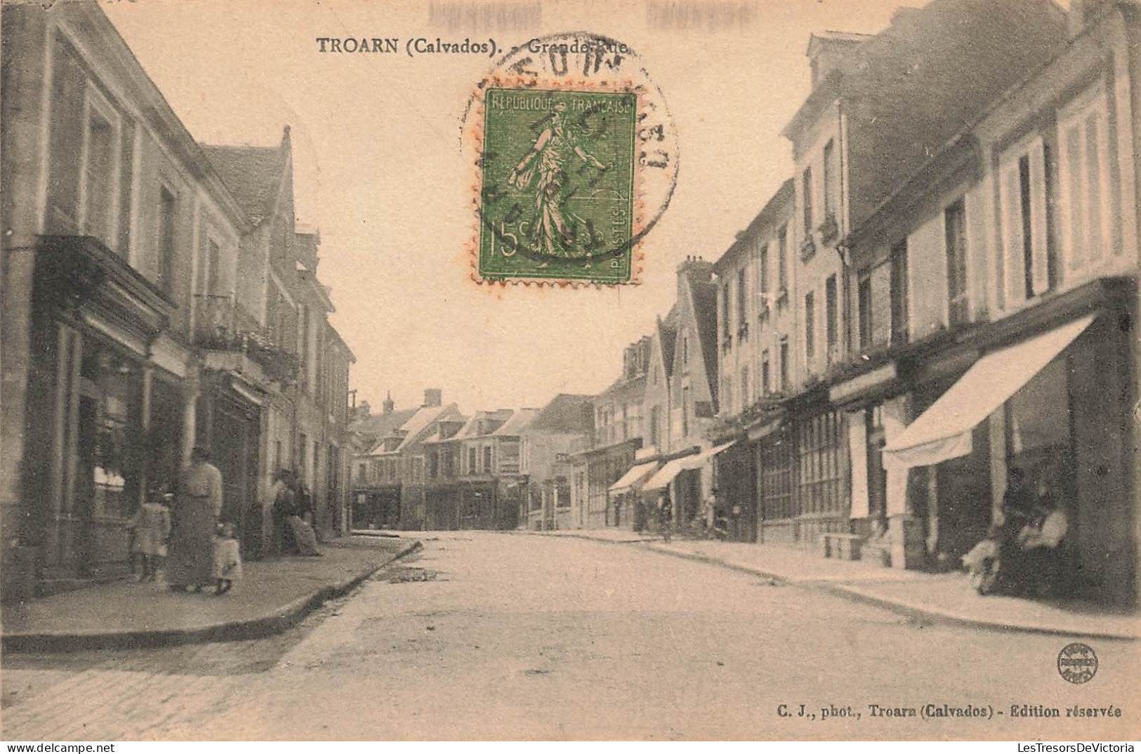 FRANCE - Troarn - Grande Rue - Carte Postale Ancienne - Autres & Non Classés