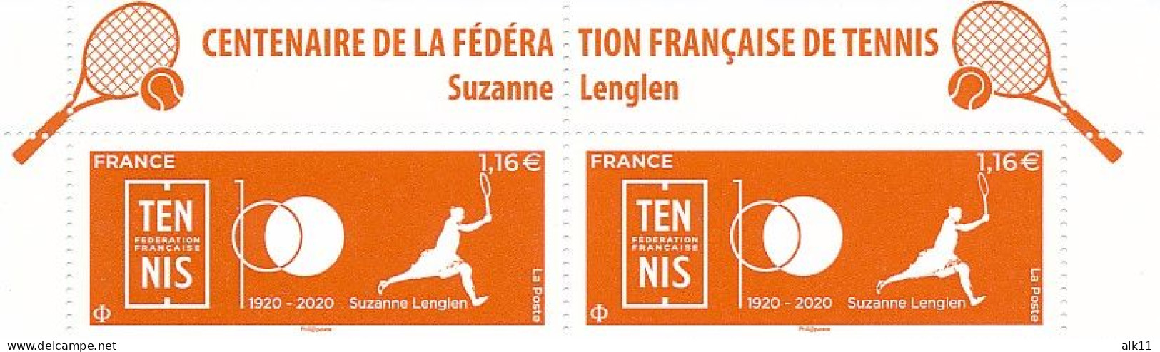 France 2020 - 5438 Tennis Suzanne Lenglen Haut Du Feuillet - Neuf - Ungebraucht