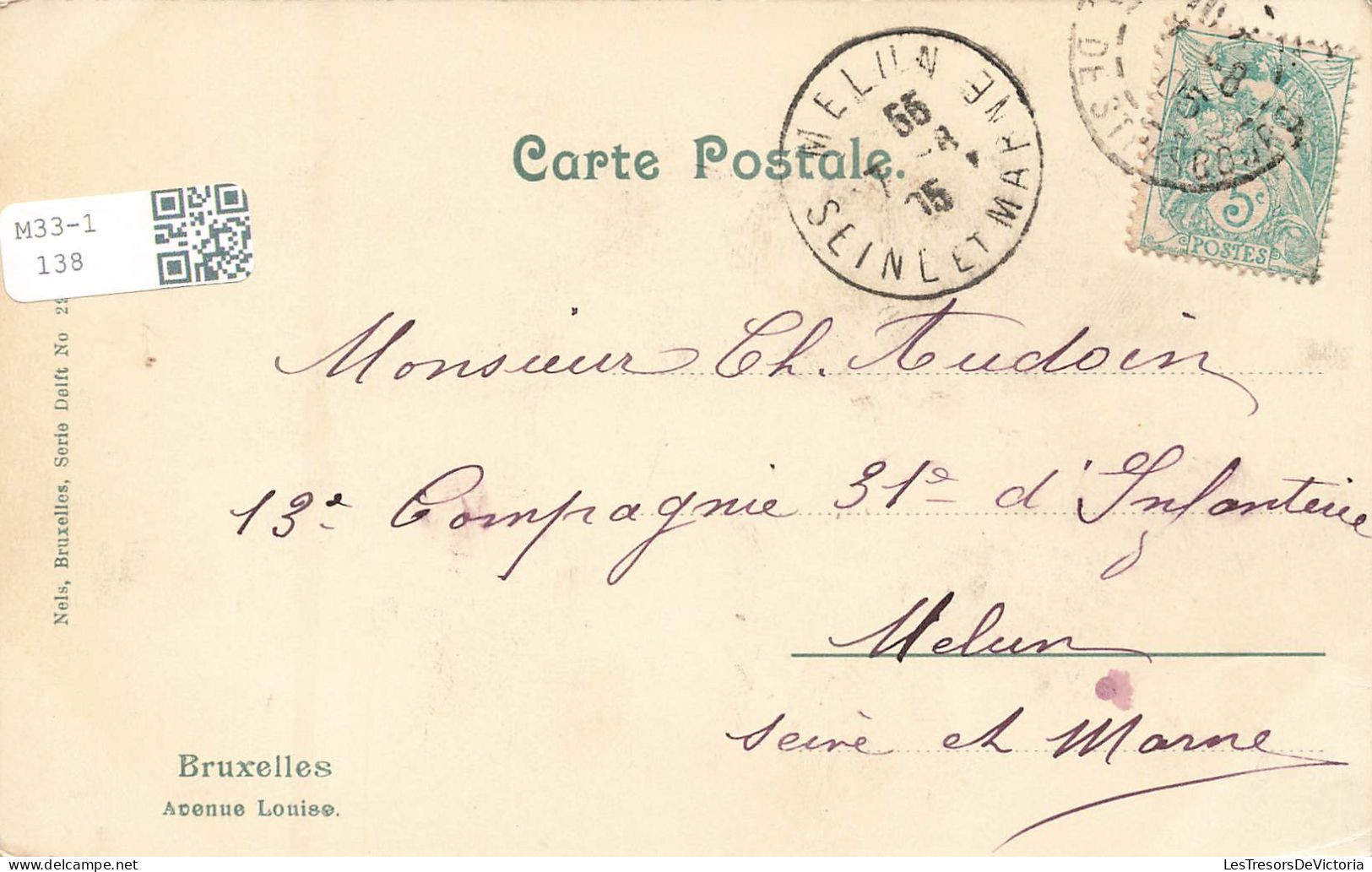 BELGIQUE - Bruxelles - Avenue Louise - Dos Non Divisé - Carte Postale Ancienne - Corsi