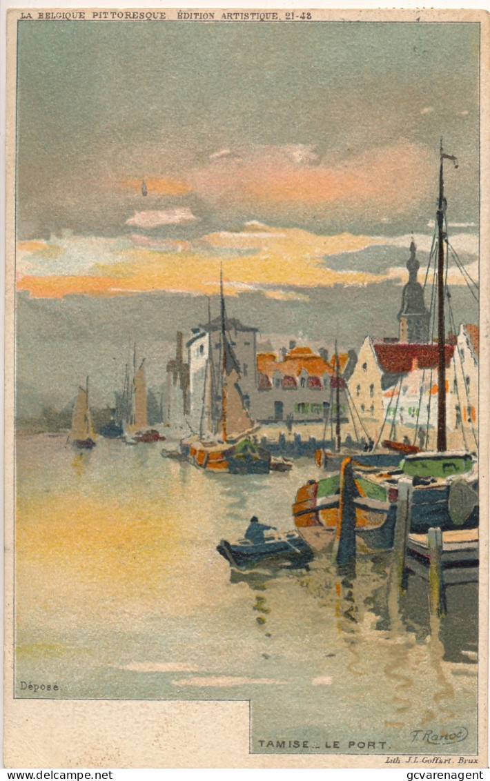 TAMISE  LE PORT        LITH.J.L.GOFFART       ZIE AFBEELDINGEN - Temse