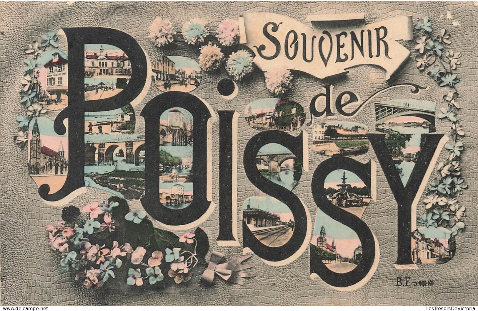 FRANCE - Souvenir De Poissy - Multivues - Colorisé - Carte Postale Ancienne - Poissy
