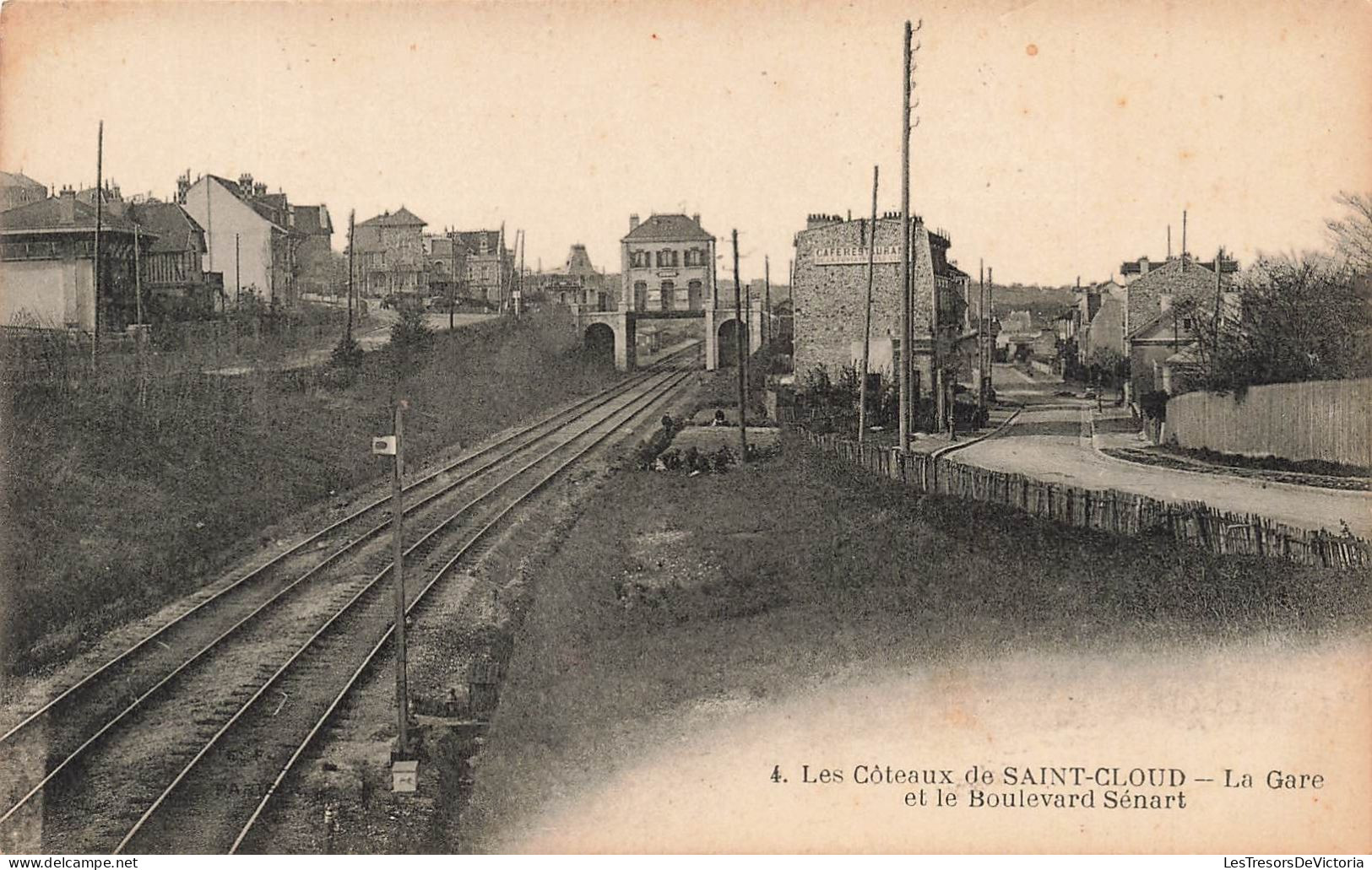 FRANCE - Les Côteaux De Saint Cloud - La Gare Et Le Boulevard Sénart - Carte Postale Ancienne - Saint Cloud