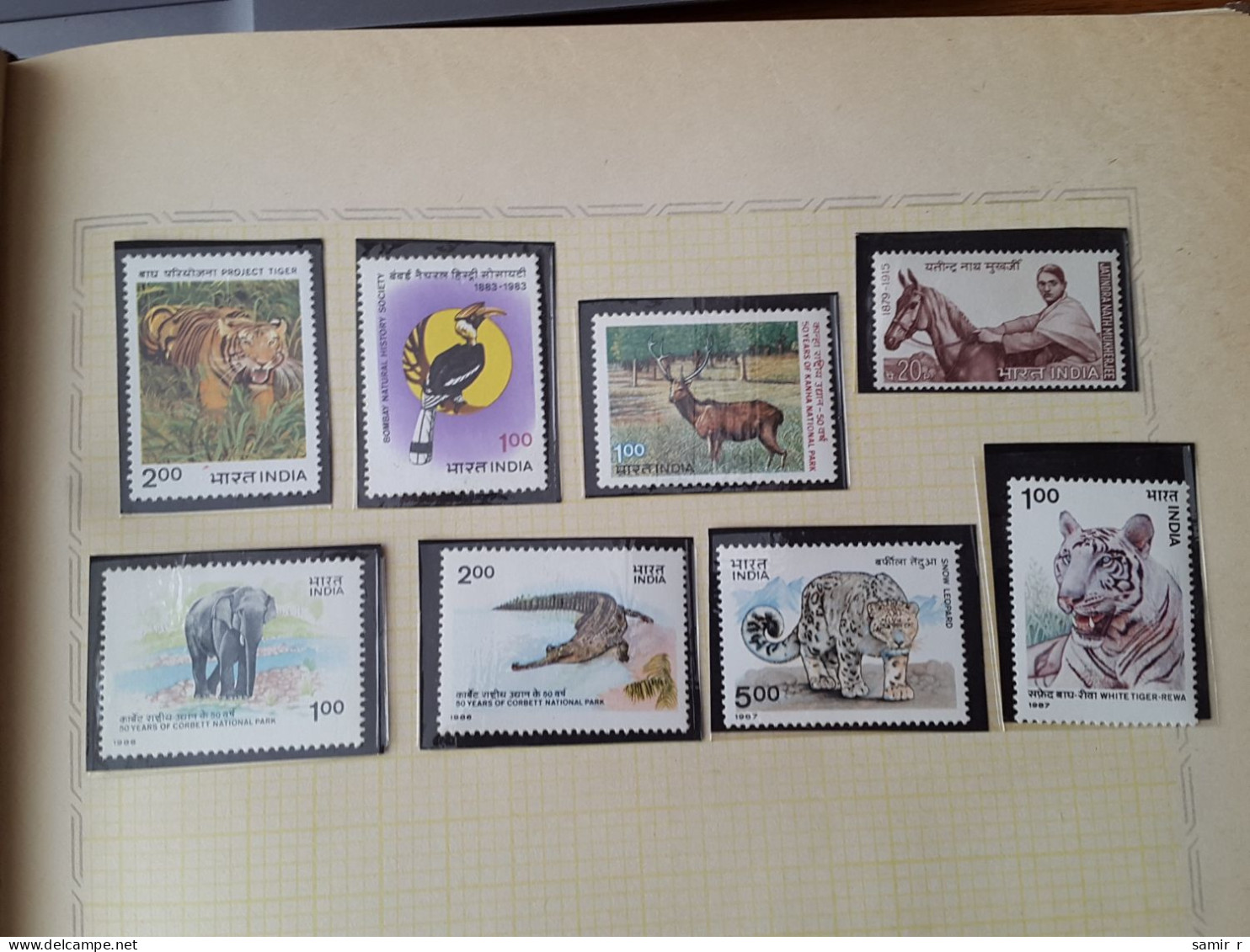 1983 1986 1987	India Tiger Elephant Crocodile  (F78) - Ungebraucht