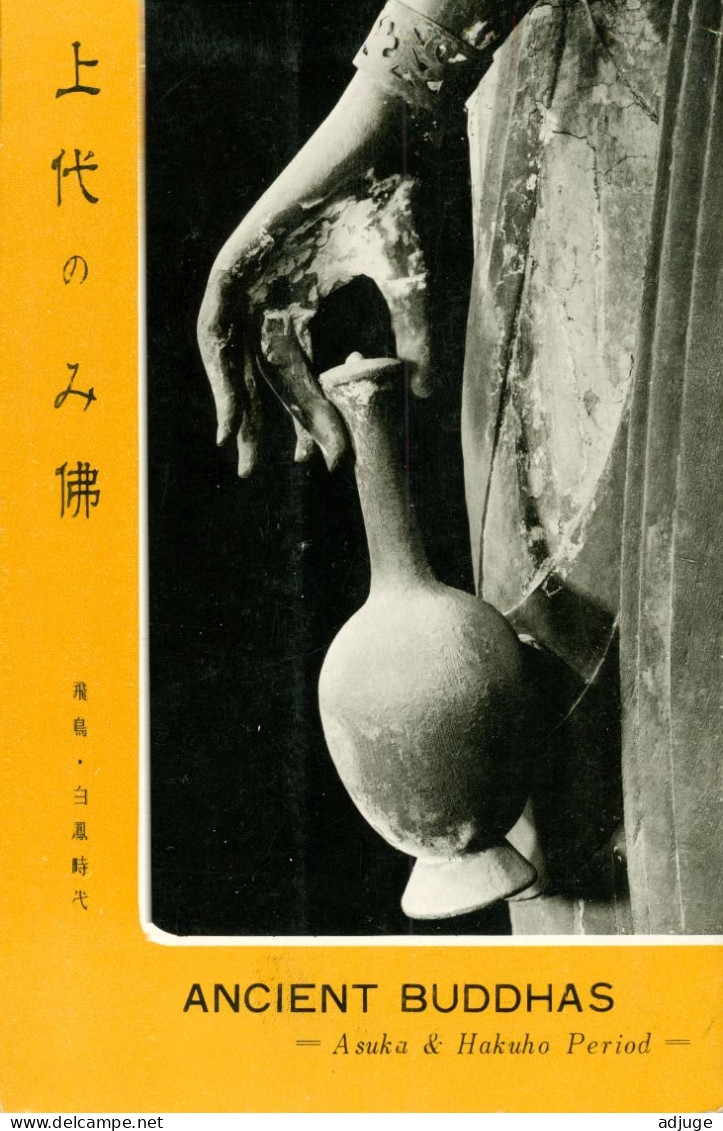 Japon- Lot de 8 Cartes - Statues de BOUDDAHS Anciens - Pèriode  ASUKA & HAKUHO + Pochette  * SUP * cf.scans