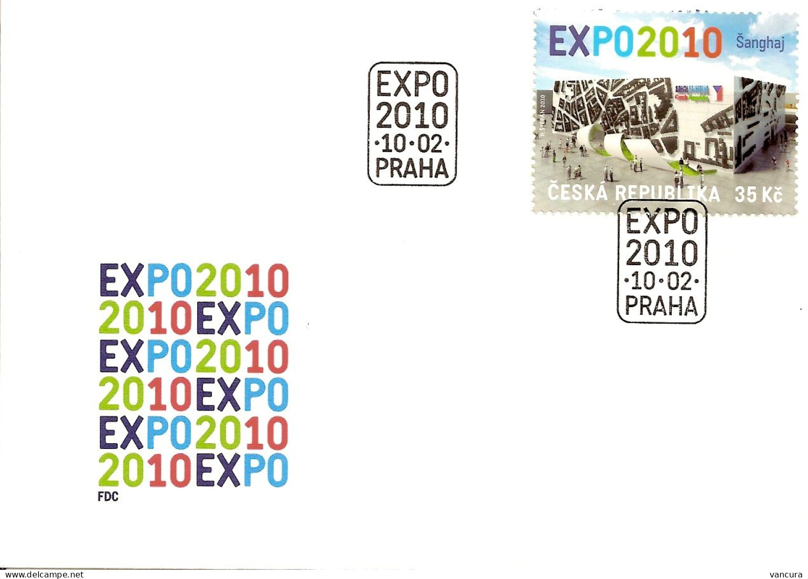 FDC 623 Czech Republic  EXPO Shanghai 2010 - 2010 – Shanghai (Chine)
