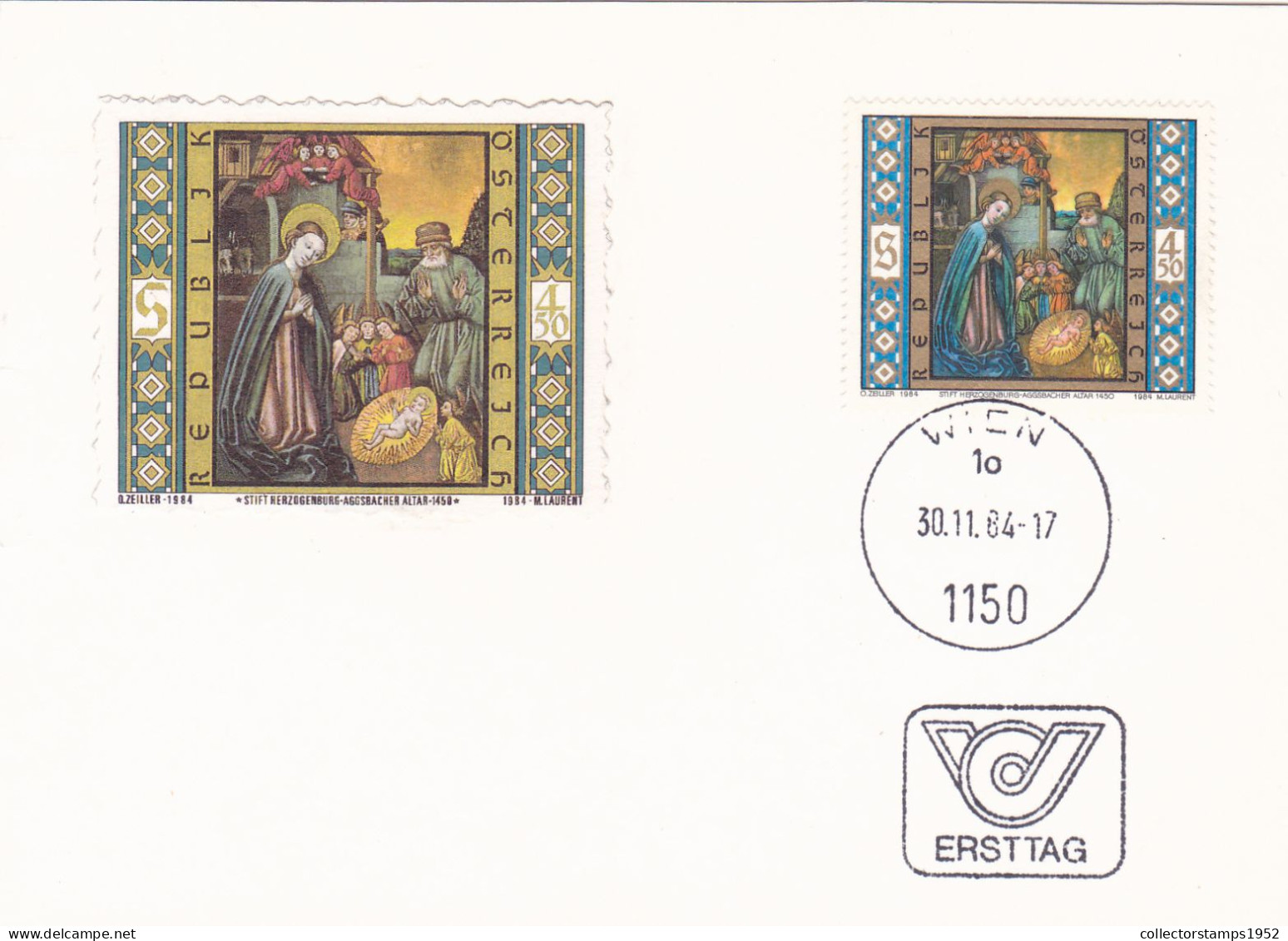 Austria Osterreich 1984 FDC 1200 JAHRE KOSTENDORF ST.GABRIEL - Églises