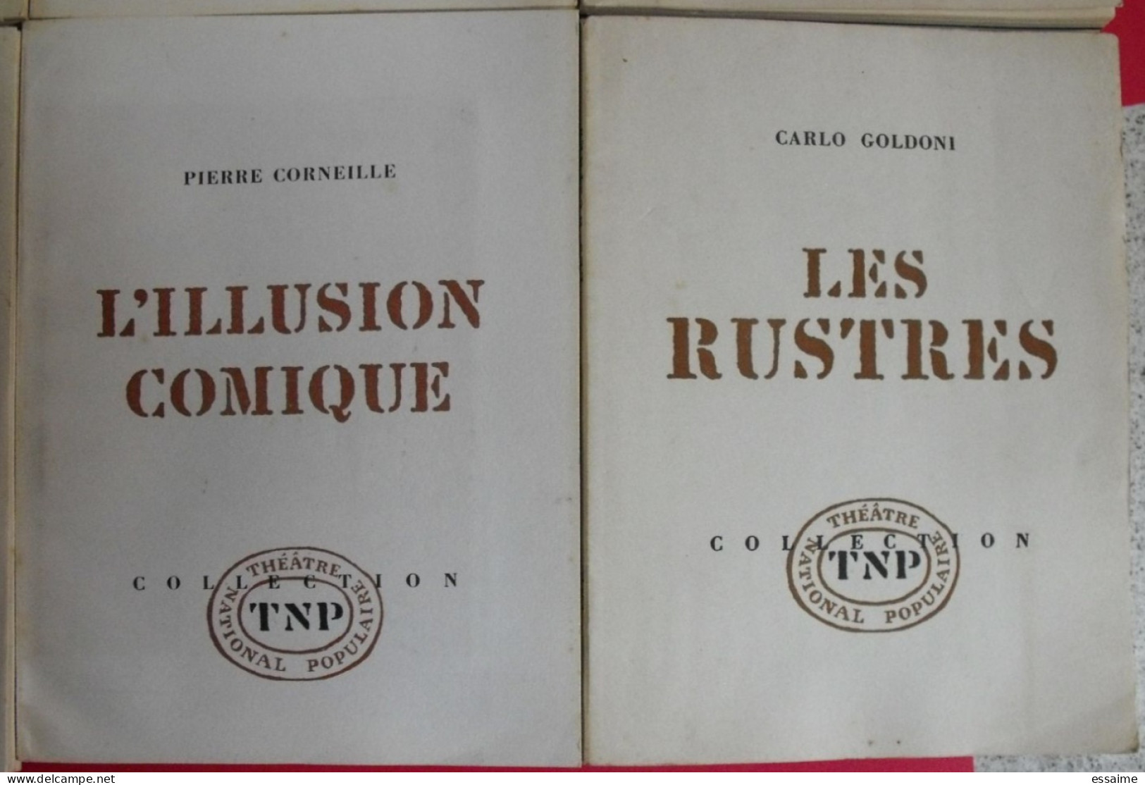 Lot De 8 Livrets TNP Théâtre National Populaire. Goldoni Calderon Corneille Shakespeare Molière Euripide 1957-1965 - Autres & Non Classés