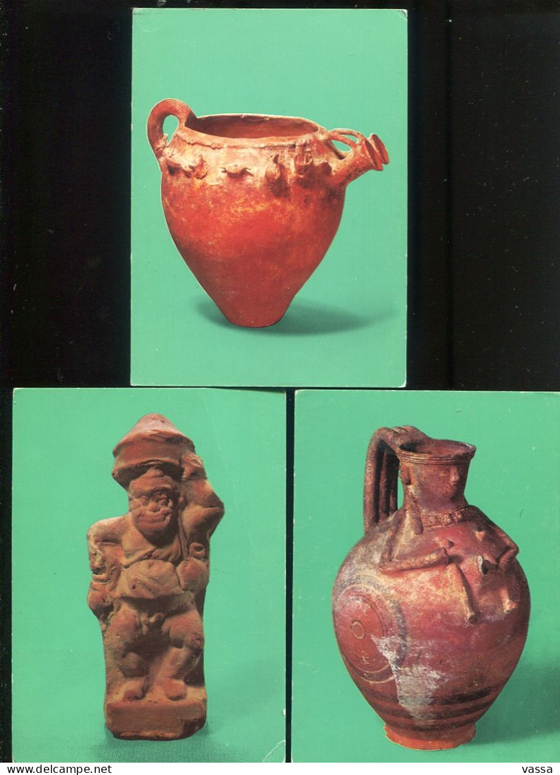 Chypre - Cyprus  - Lot 3 CP Pierides  Collection - Larnaca Museum - Céramique Poterie - Chypre