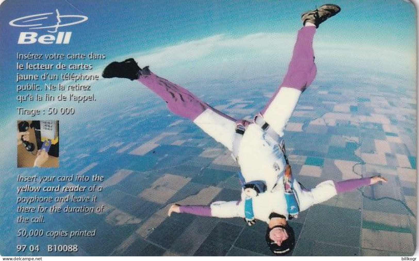 CANADA - Sky Divers, Tirage 50000, 04/97, Used - Kanada