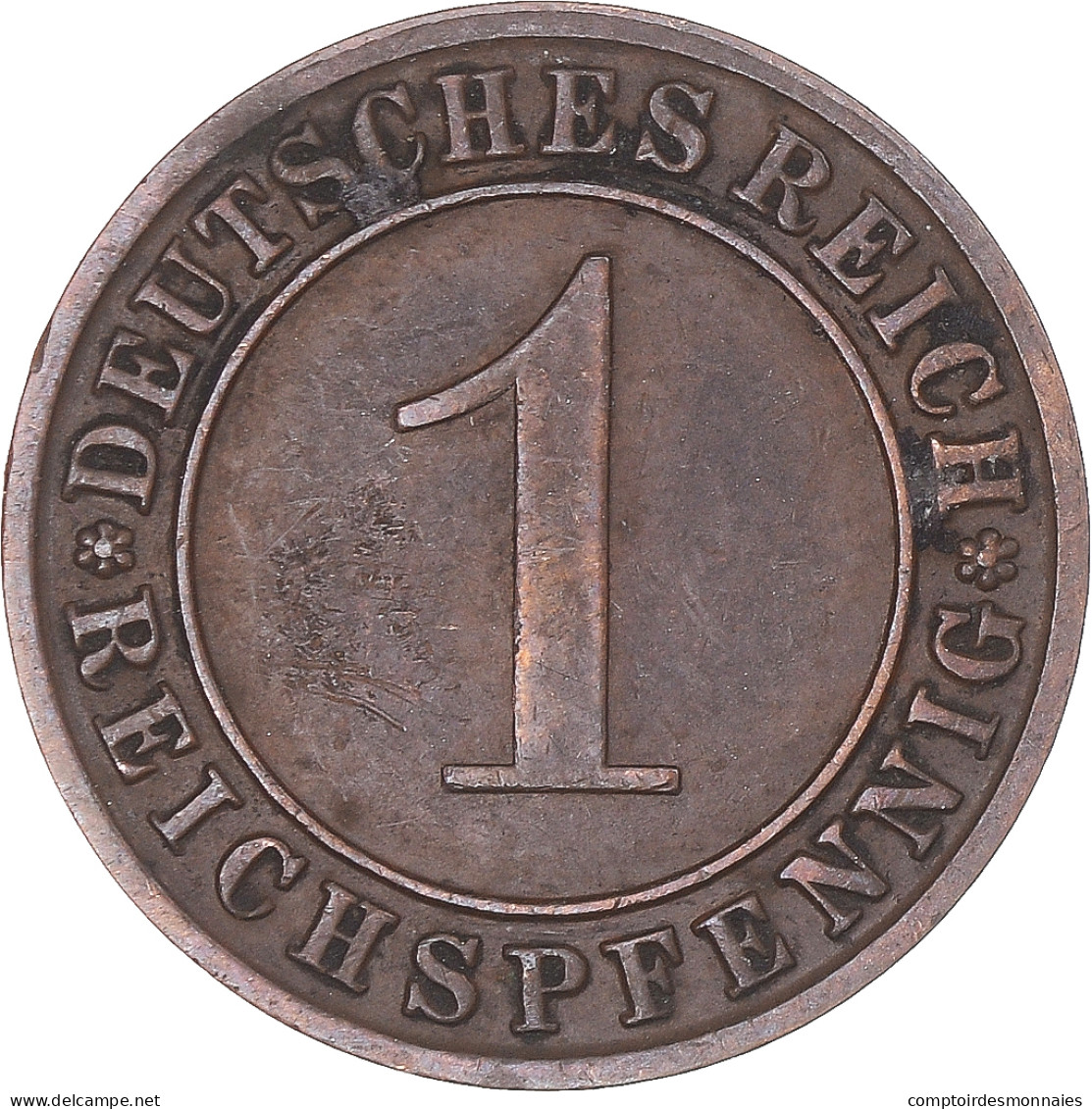 Monnaie, Allemagne, Reichspfennig, 1927 - 1 Rentenpfennig & 1 Reichspfennig