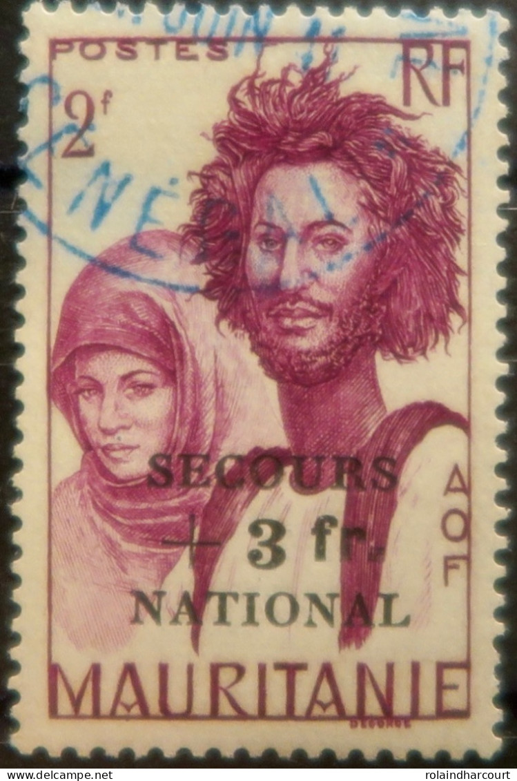 LP3972/410 - 1941 - COLONIES FRANÇAISES - MAURITANIE - " SECOURS NATIONAL " - N°122 Oblitéré - Usati