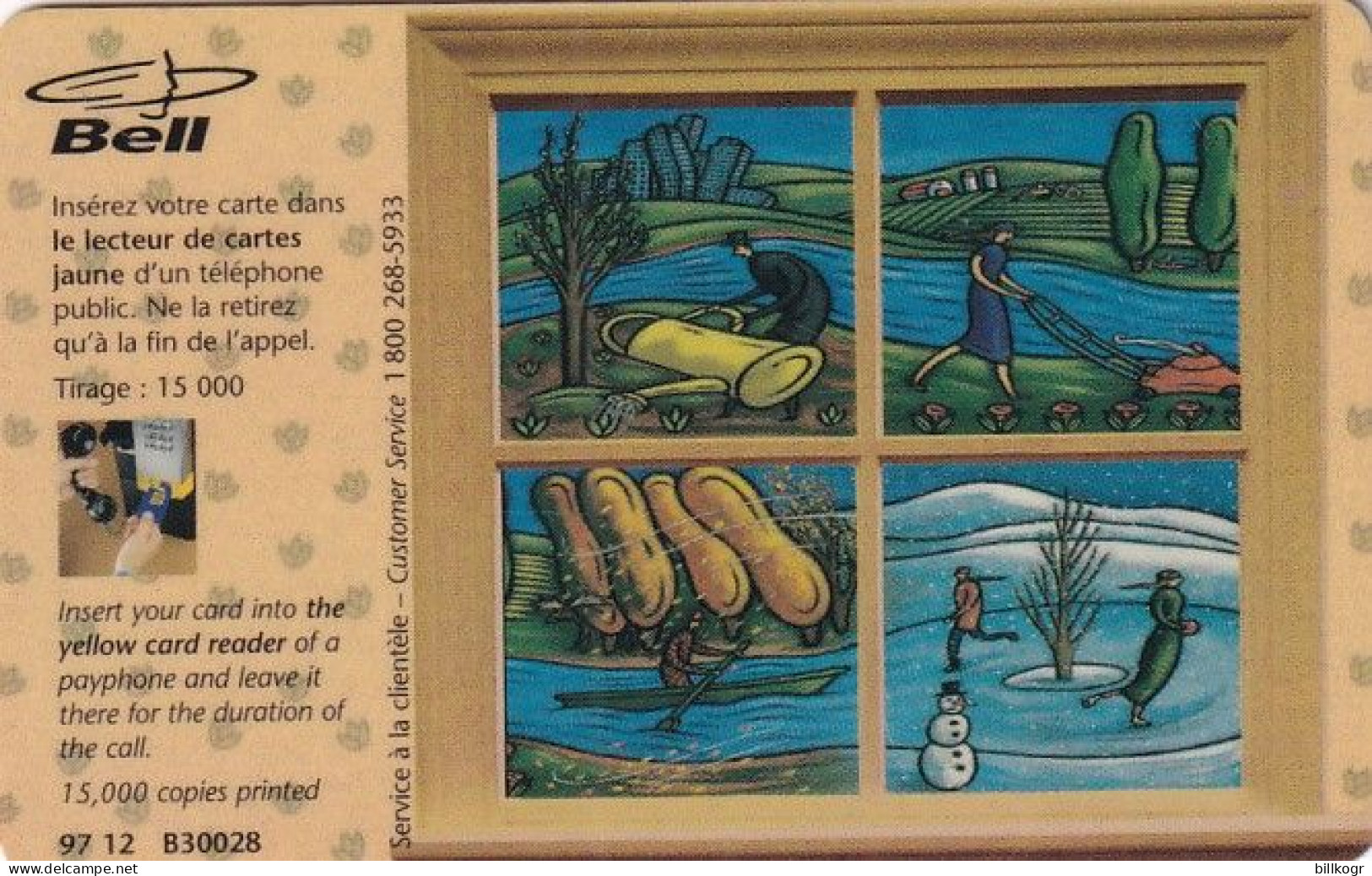 CANADA - Seasons/Winter, Tirage 15000, 12/97, Used - Canada