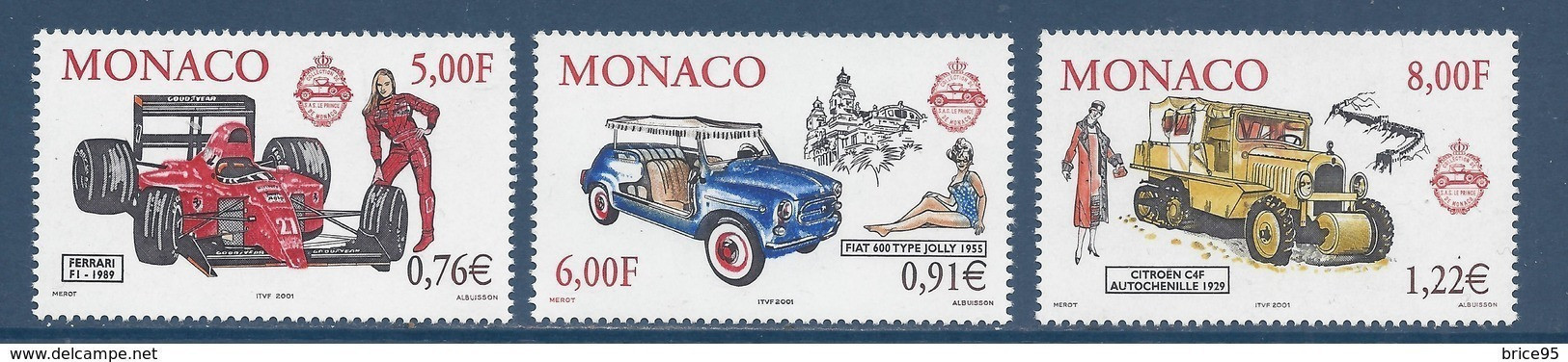 Monaco - YT N° 2276 à 2278 ** - Neuf Sans Charnière - 2000 - Unused Stamps