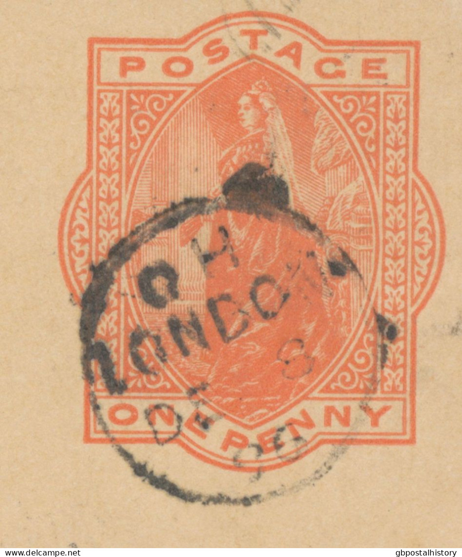 GB 1896 QV 1d Red Printed To Order Postal Stationery Postcard (A. Oppenheimer & Co., Cripplegate, London, E.C.) CDS Thim - Cartas & Documentos