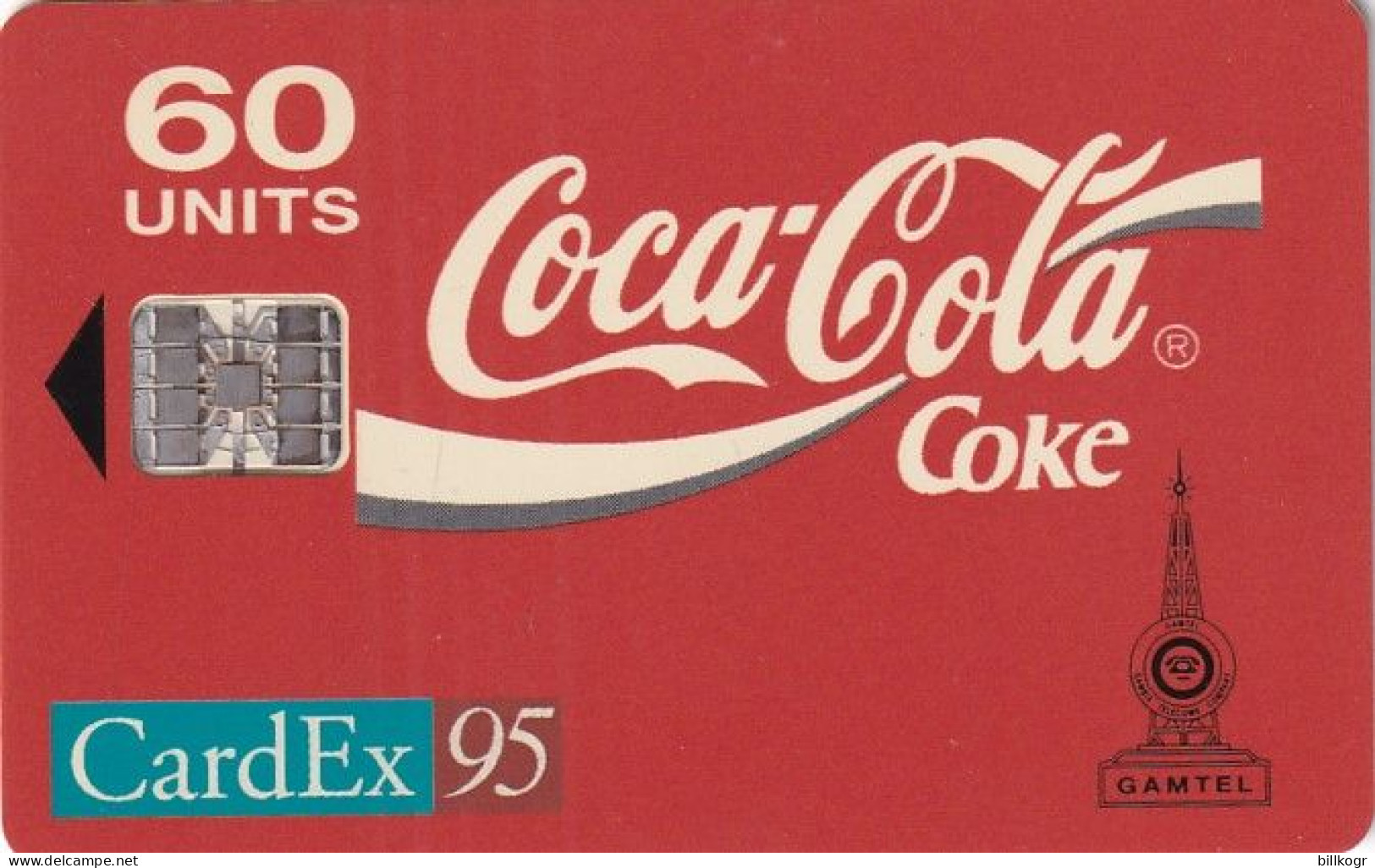 GAMBIA - Coca Cola, CardEx 95, Used - Gambie