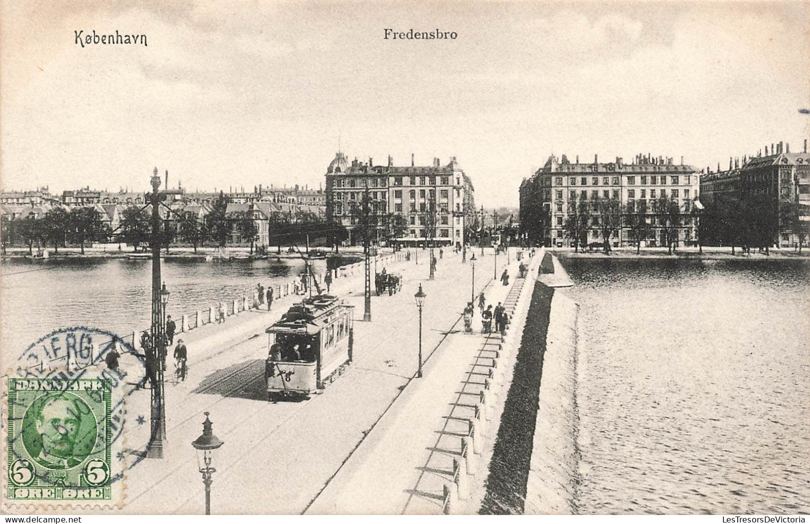 DANEMARK - Kobenhavn - Fredensbro - Pont - Tramway - Carte Postale Ancienne - Danemark