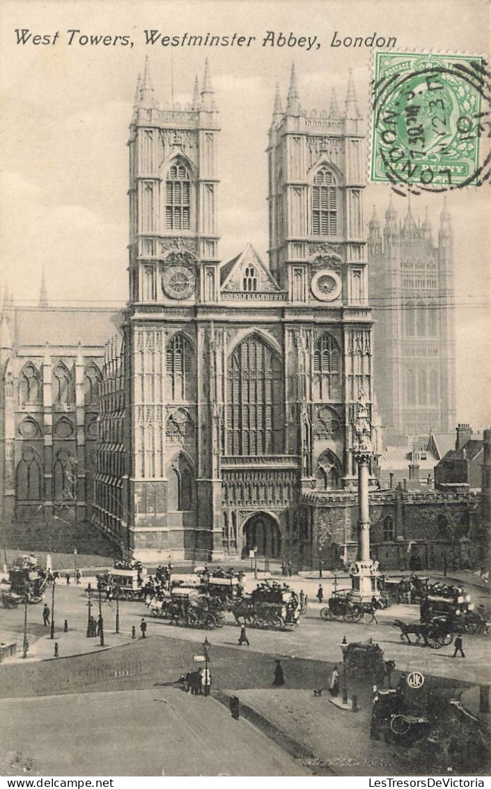 ROYAUME UNI - Angleterre - London - West Towers Westminster Abbey - Carte Postale Ancienne - Westminster Abbey