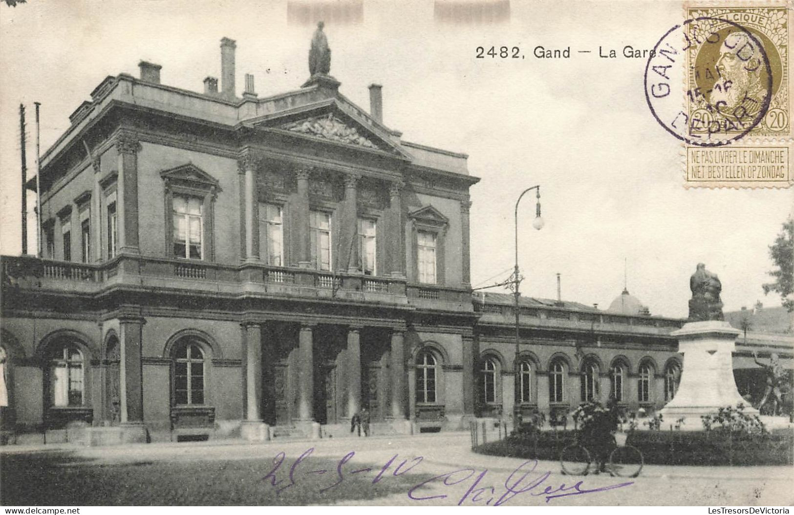 BELGIQUE - Gand - La Gare - Carte Postale Ancienne - Gent