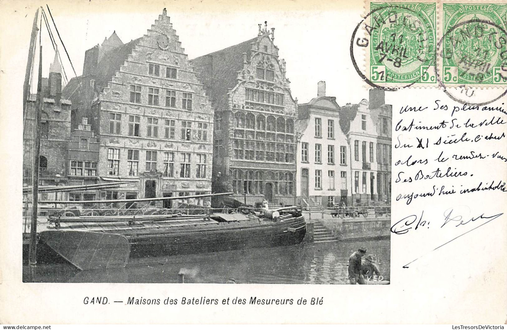 BELGIQUE - Gand - Maisons Des Bateliers Et Des Mesureurs De Blé - Carte Postale Ancienne - Gent
