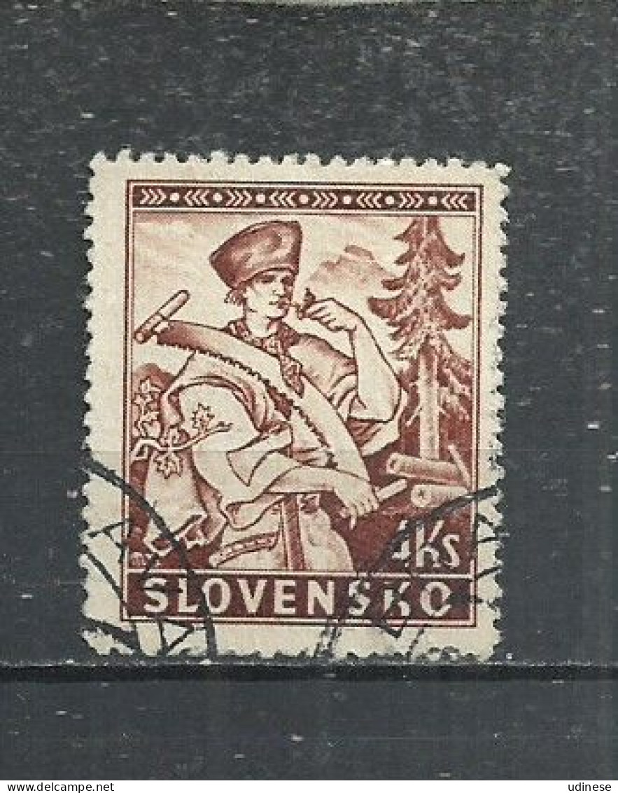 SLOVAKIA 1939 - FOLK THEME - USED  OBLITERE GESTEMPELT USADO - Usati