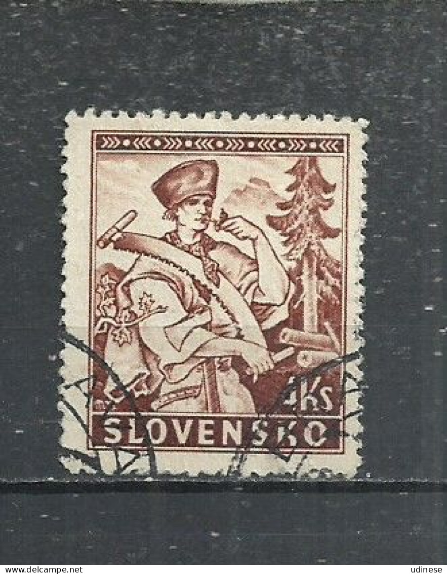 SLOVAKIA 1939 - FOLK THEME - USED  OBLITERE GESTEMPELT USADO - Used Stamps