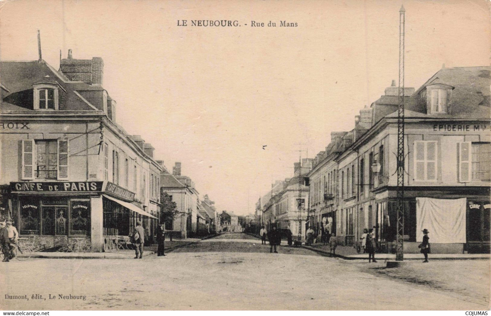 27 - LE NEUBOURG _S25031_ Rue Du Mans - Café De Paris - Le Neubourg