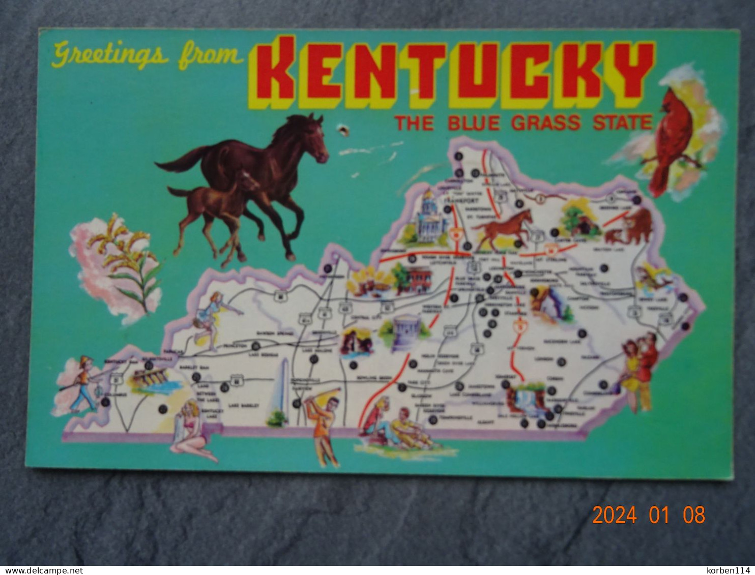 GREETINGS FROM KENTUCKY - Andere & Zonder Classificatie