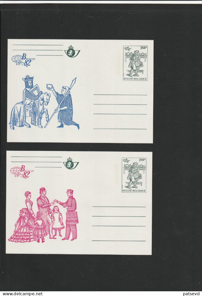 BK 28/33 Cartes Postales /Briefkaarten  Belgica 82 ** (3 Scans) - Cartes Postales 1951-..