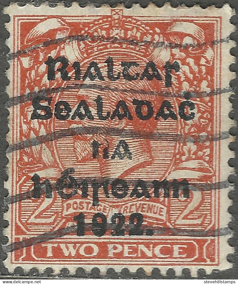 Ireland. 1922 Early Thom Overprint. 2d Die II Used. SG 13 - Oblitérés