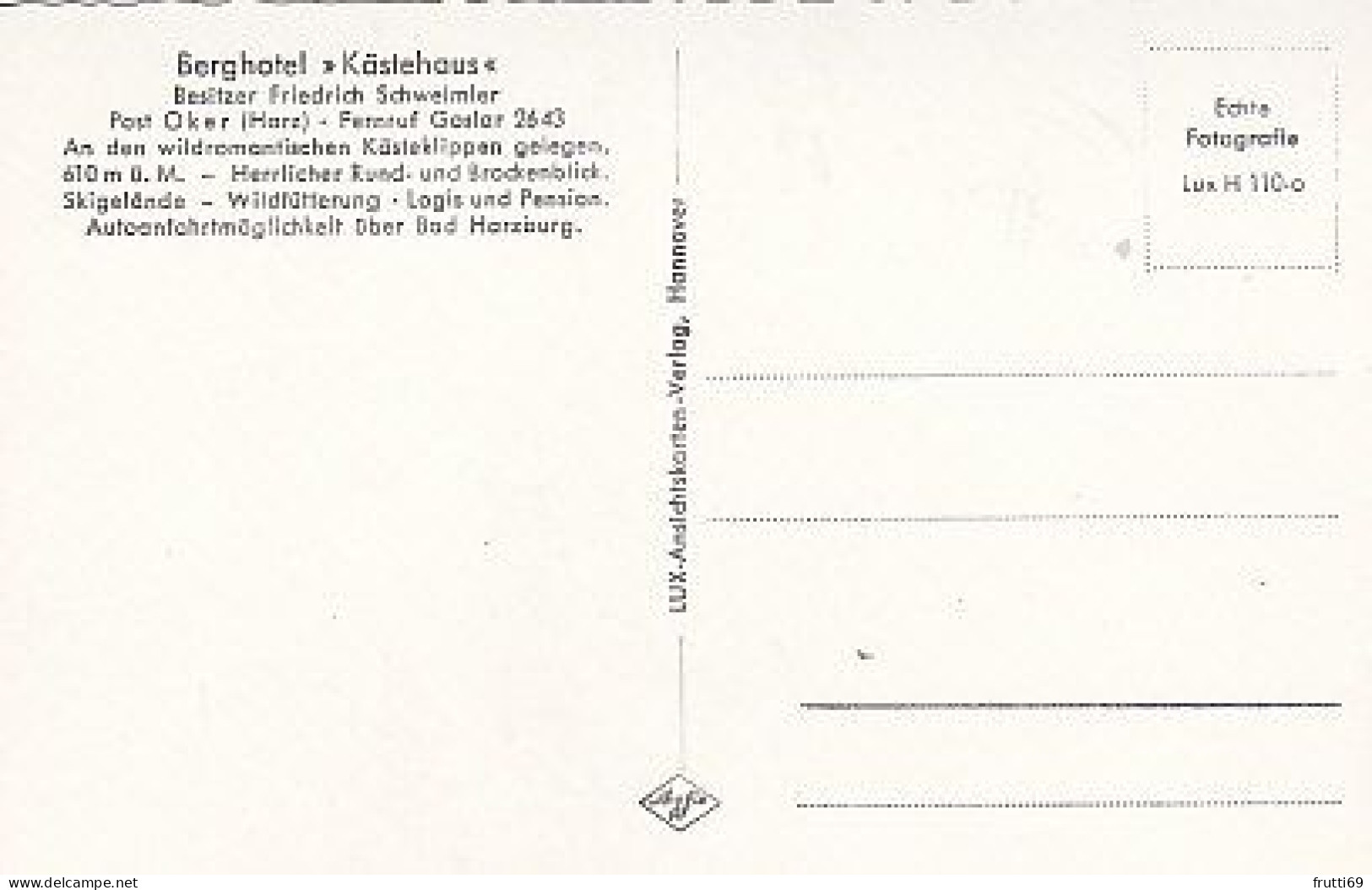 AK 193585 GERMANY - Harz - Die Mausefalle Im Kästegebiet - Oberharz