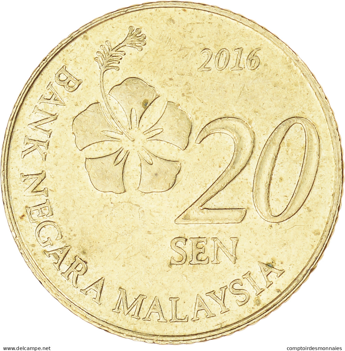 Monnaie, Malaysie, 20 Sen, 2016 - Malaysie