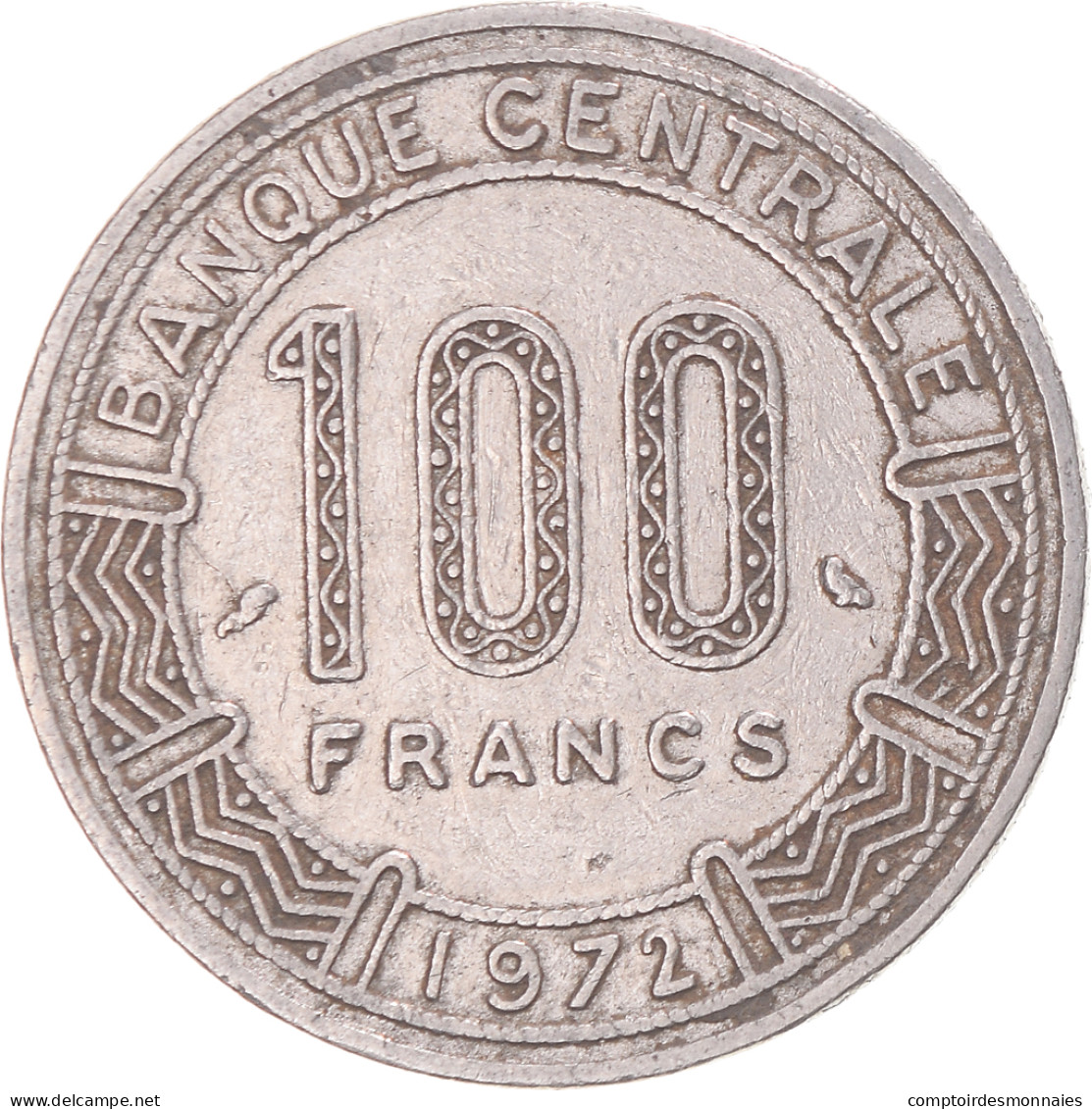 Monnaie, Cameroun, 100 Francs, 1972 - Camerun