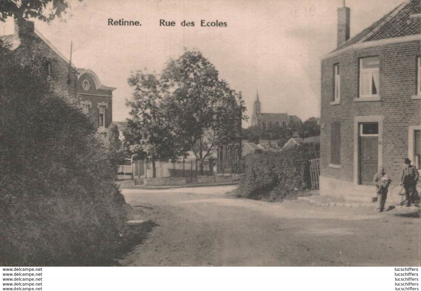 Retinne - Fléron - Rue Des Ecoles - Vue Animée - 2 Scans - Fléron