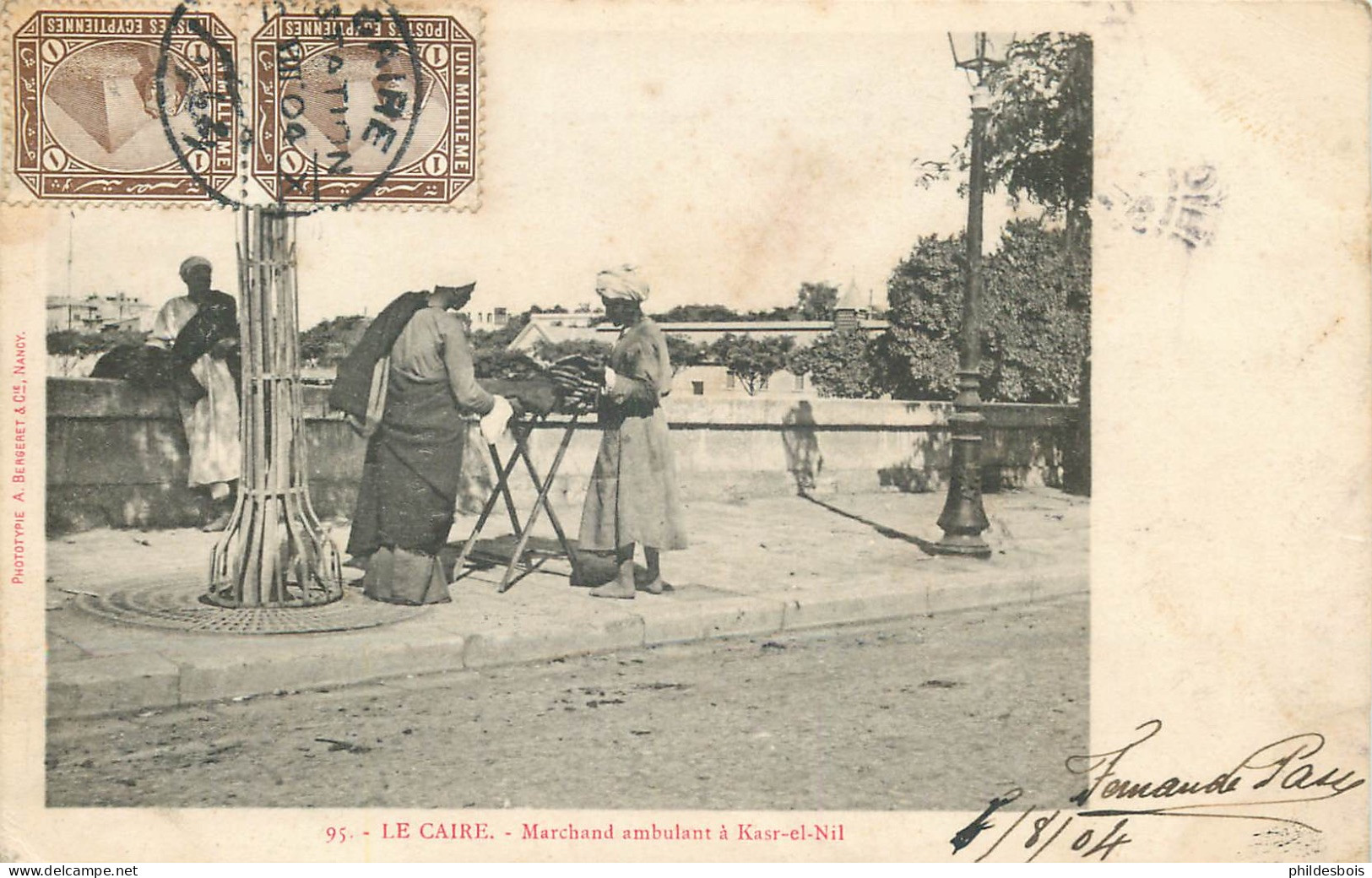 EGYPTE  LE CAIRE  Marchand Ambulant A Kaar El Nil - Cairo