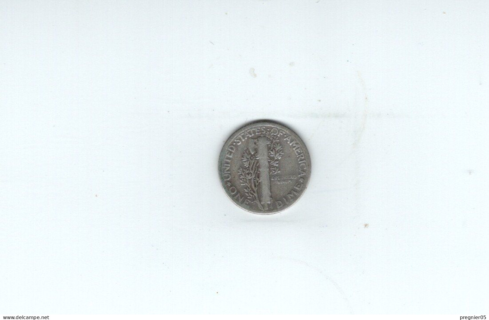 USA - Pièce 10 Cents Mercury Dime Argent 1927 TTB/VF  KM.140 - 1916-1945: Mercury (kwik)